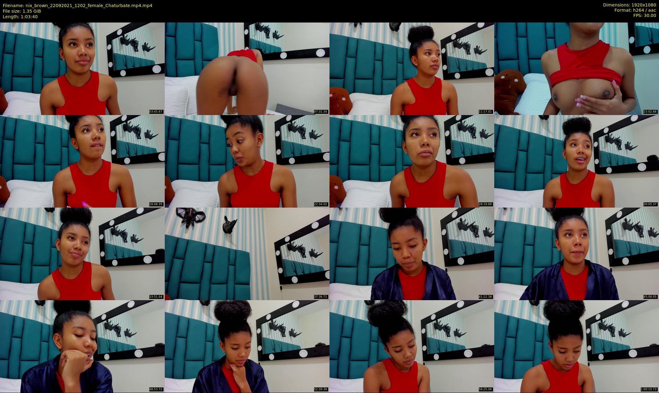 nix_brown — 64 minute Chaturbate female cam show recording, 1080p, Sep 22, 2021