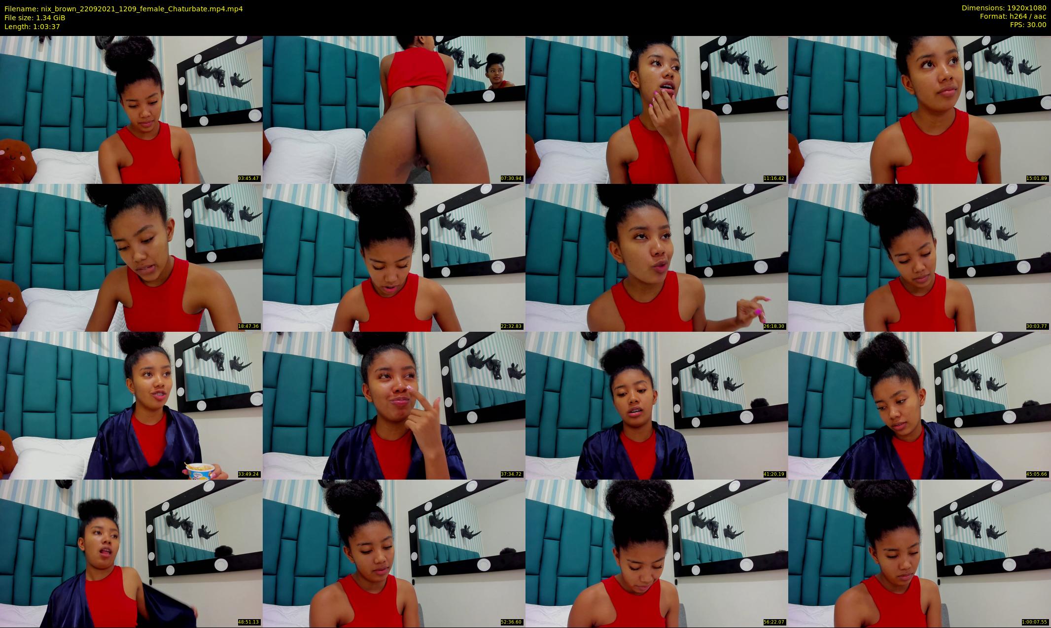 nix_brown — 64 minute Chaturbate female cam show recording, 1080p, Sep 22, 2021