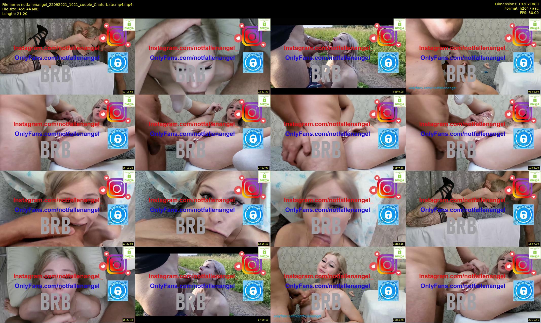 notfallenangel — 22 minute Chaturbate couple cam show recording, 1080p, Sep 22, 2021