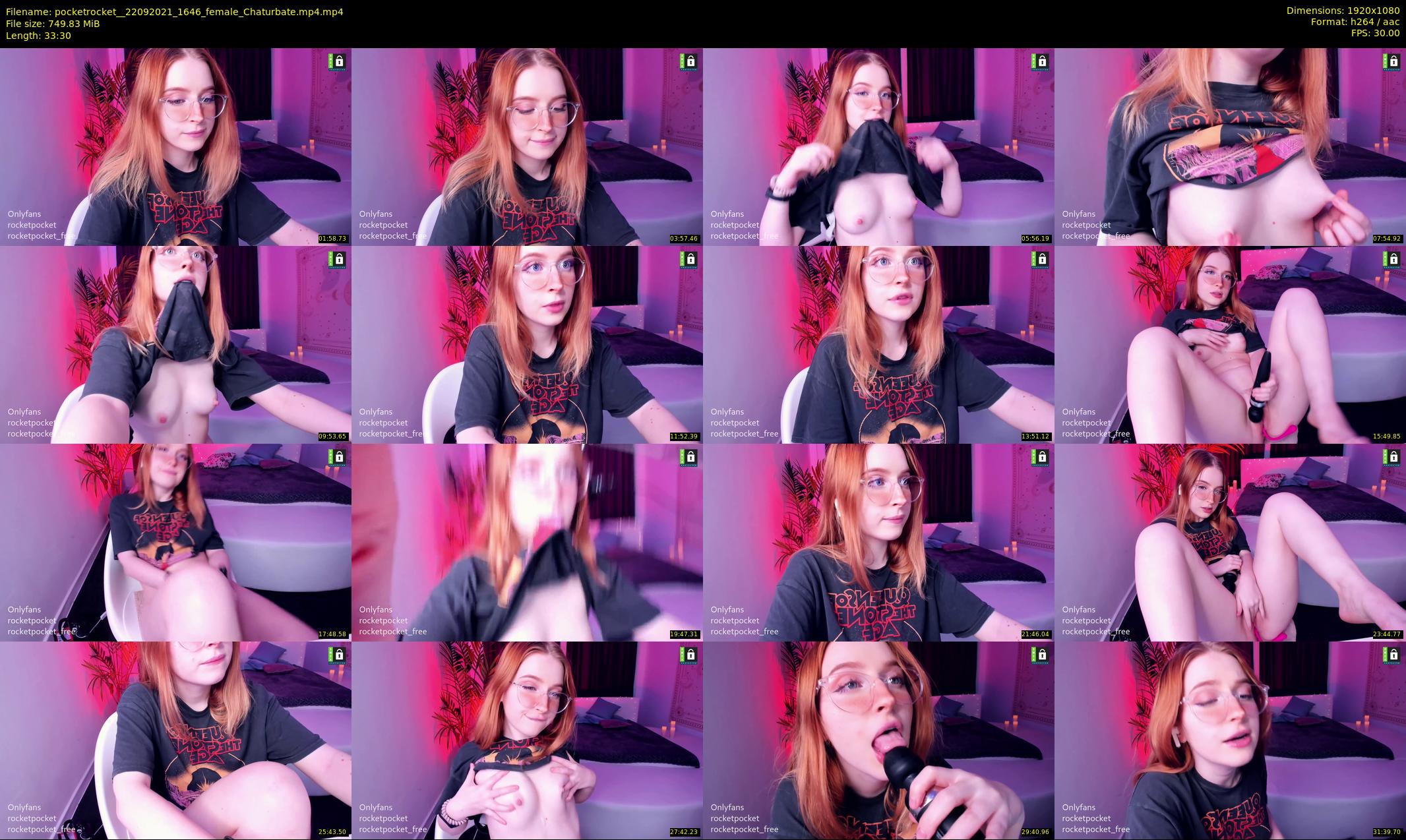 pocketrocket_ — 34 minute Chaturbate female cam show recording, 1080p, Sep 22, 2021