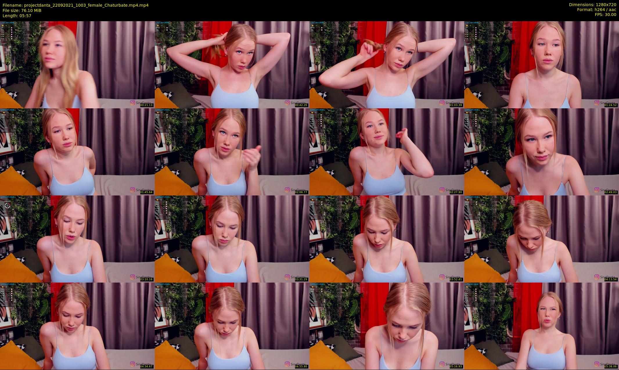 projectdanta — 6 minute Chaturbate female cam show recording, 720p, Sep 22, 2021