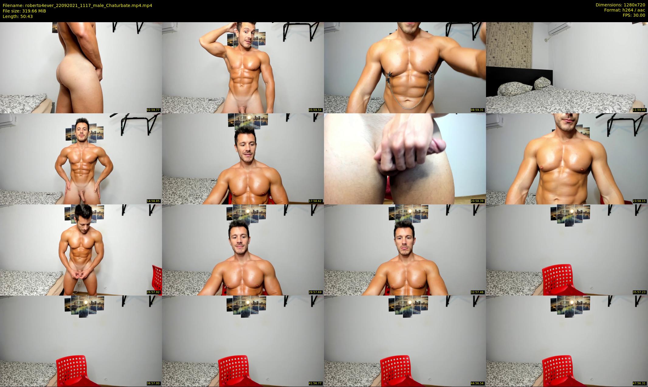 roberto4ever — 51 minute Chaturbate male cam show recording, 720p, Sep 22, 2021