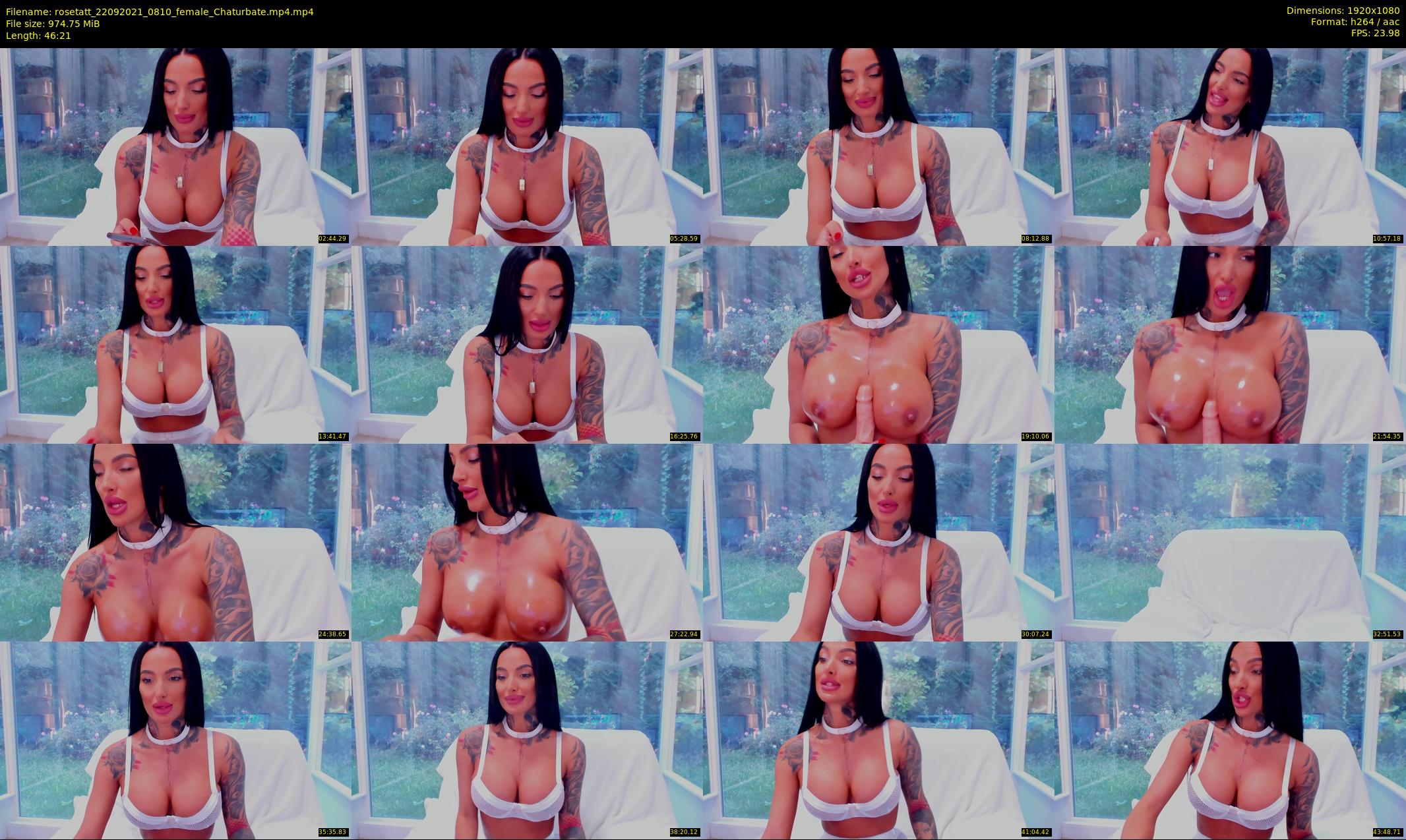 rosetatt — 47 minute Chaturbate female cam show recording, 1080p, Sep 22, 2021