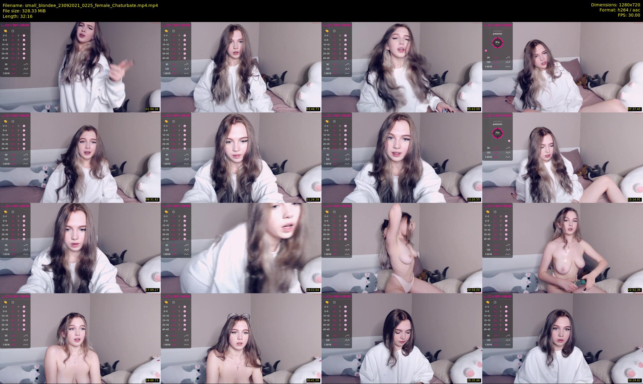small_blondee — 33 minute Chaturbate female cam show recording, 720p, Sep 23, 2021