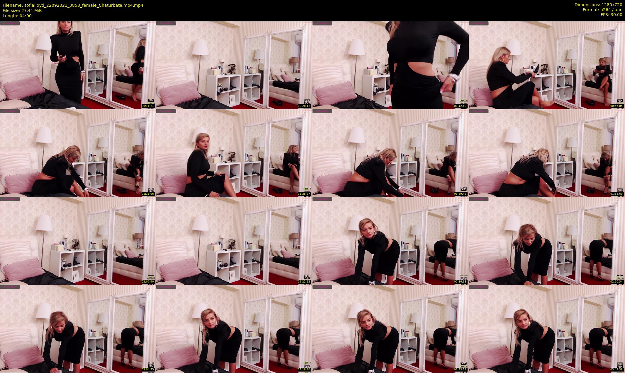 sofialloyd — 4 minute Chaturbate female cam show recording, 720p, Sep 22, 2021