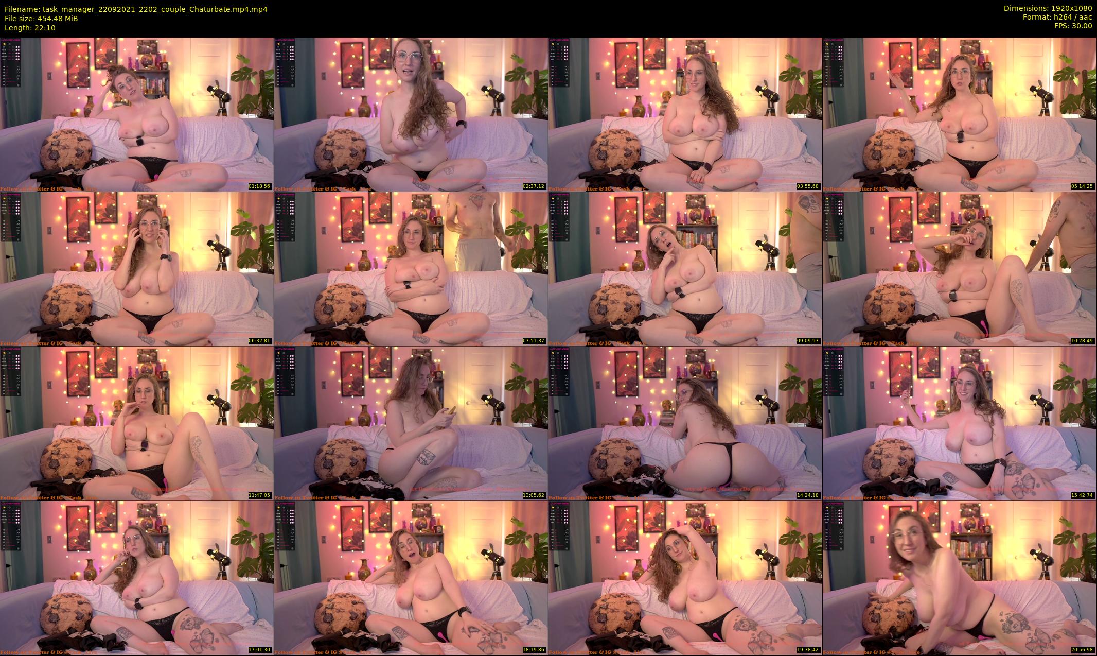 task_manager — 23 minute Chaturbate couple cam show recording, 1080p, Sep 22, 2021