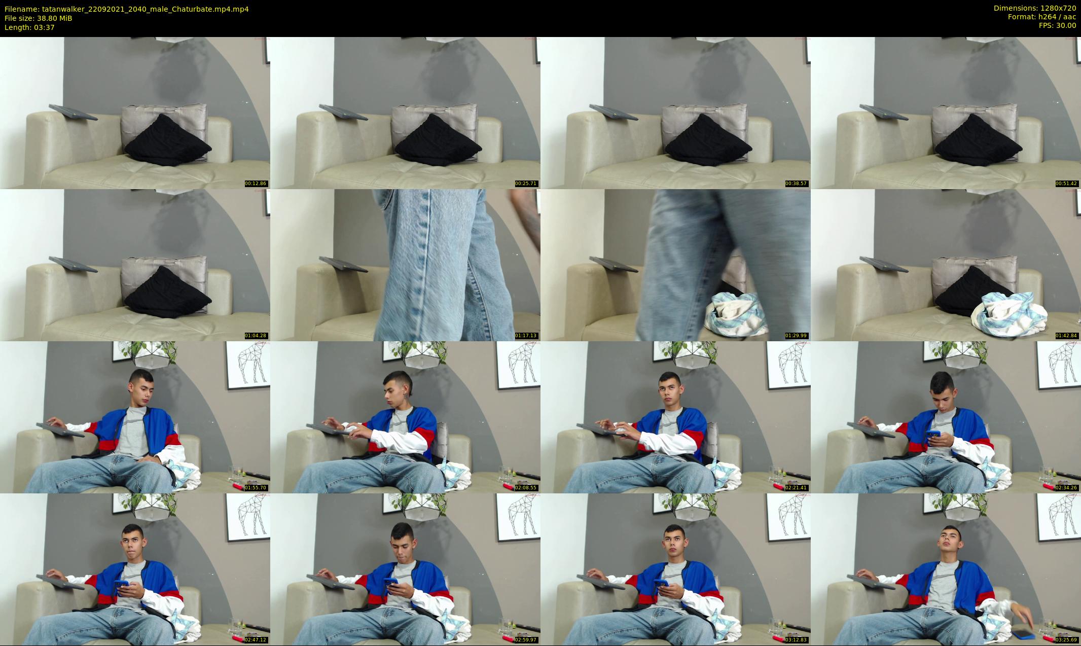 tatanwalker — 4 minute Chaturbate male cam show recording, 720p, Sep 22, 2021