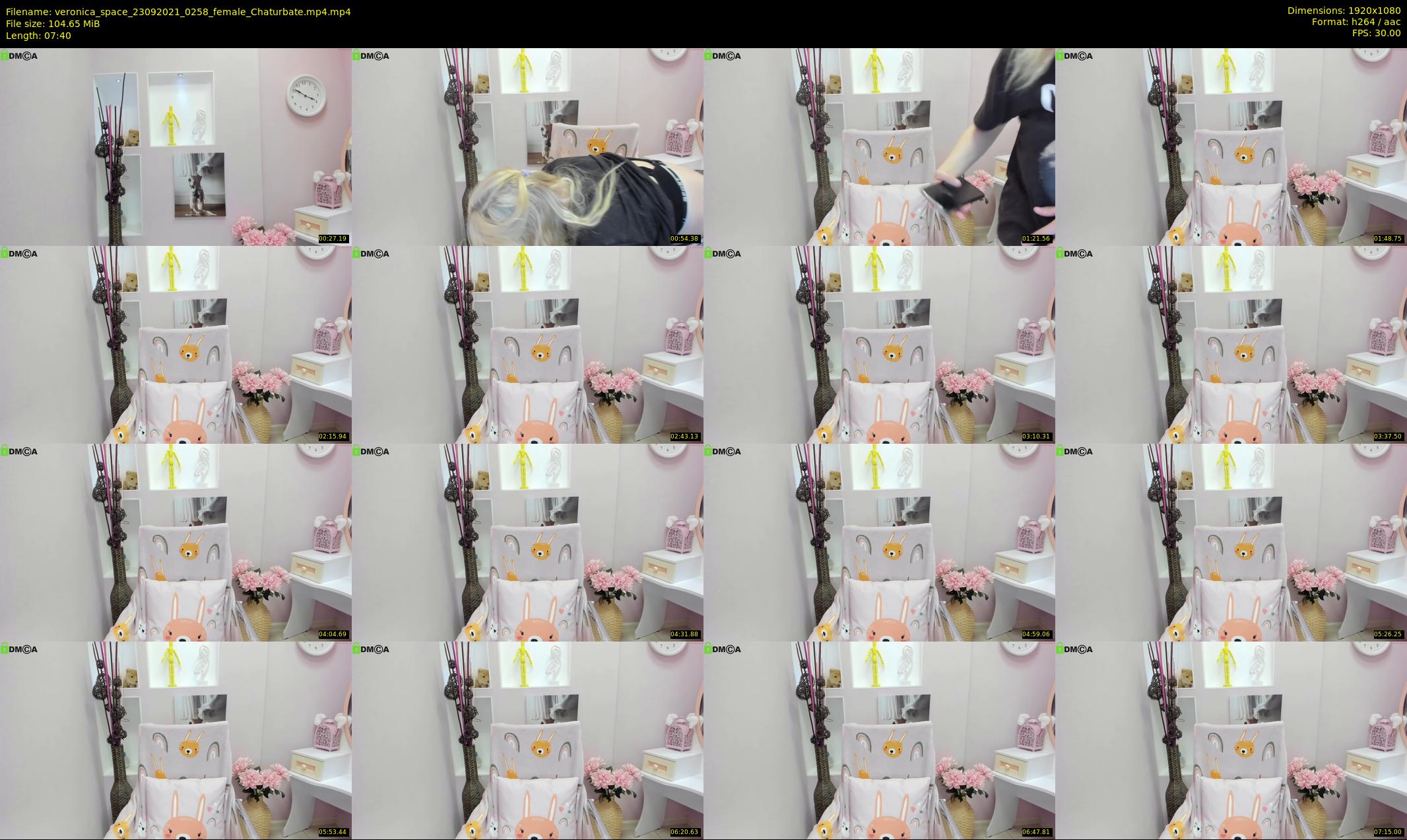 veronica_space — 8 minute Chaturbate female cam show recording, 1080p, Sep 23, 2021