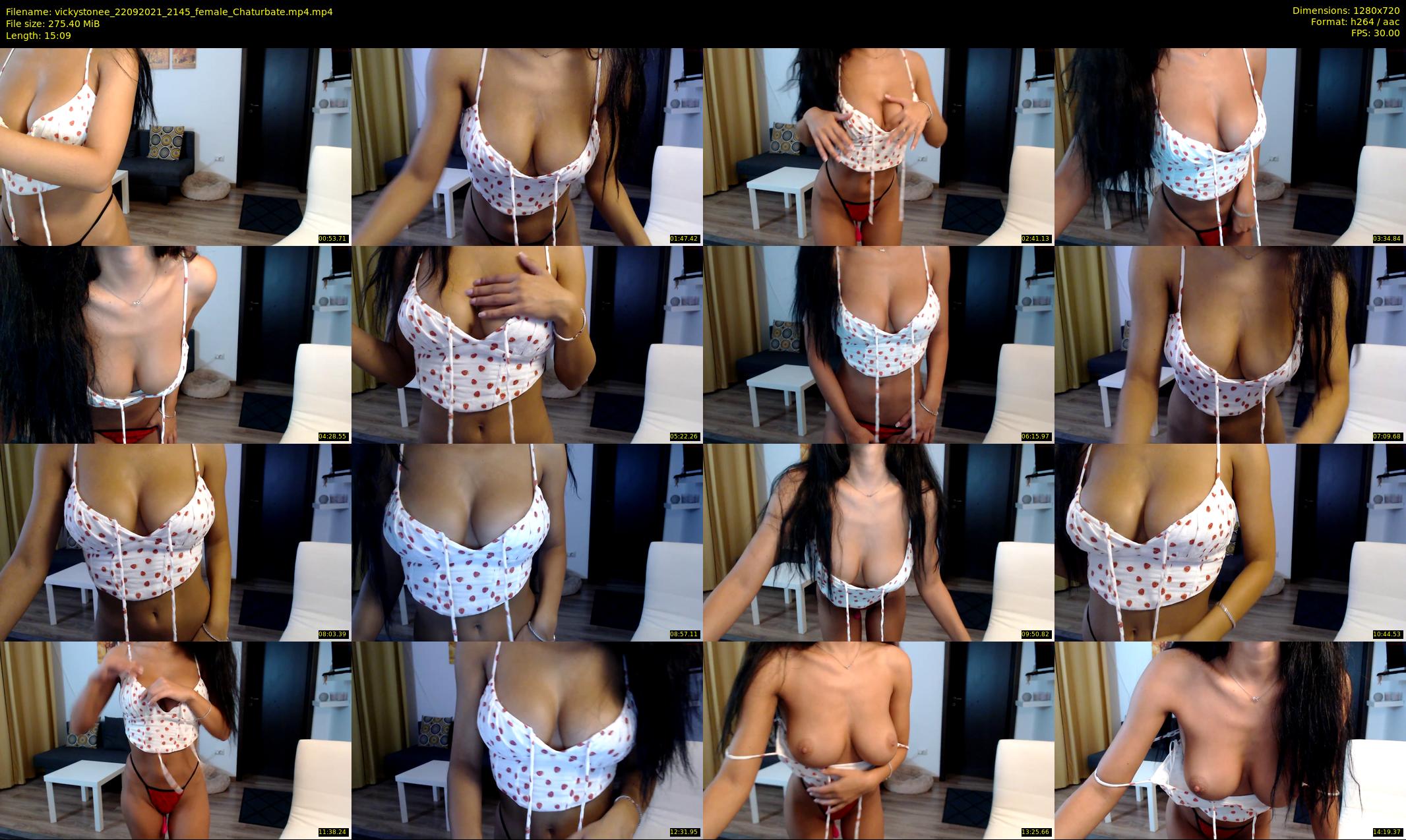 vickystonee — 16 minute Chaturbate female cam show recording, 720p, Sep 22, 2021