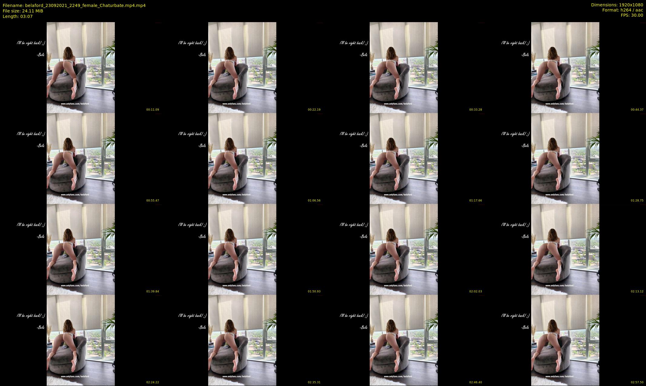 belaford — 4 minute Chaturbate female cam show recording, 1080p, Sep 23, 2021