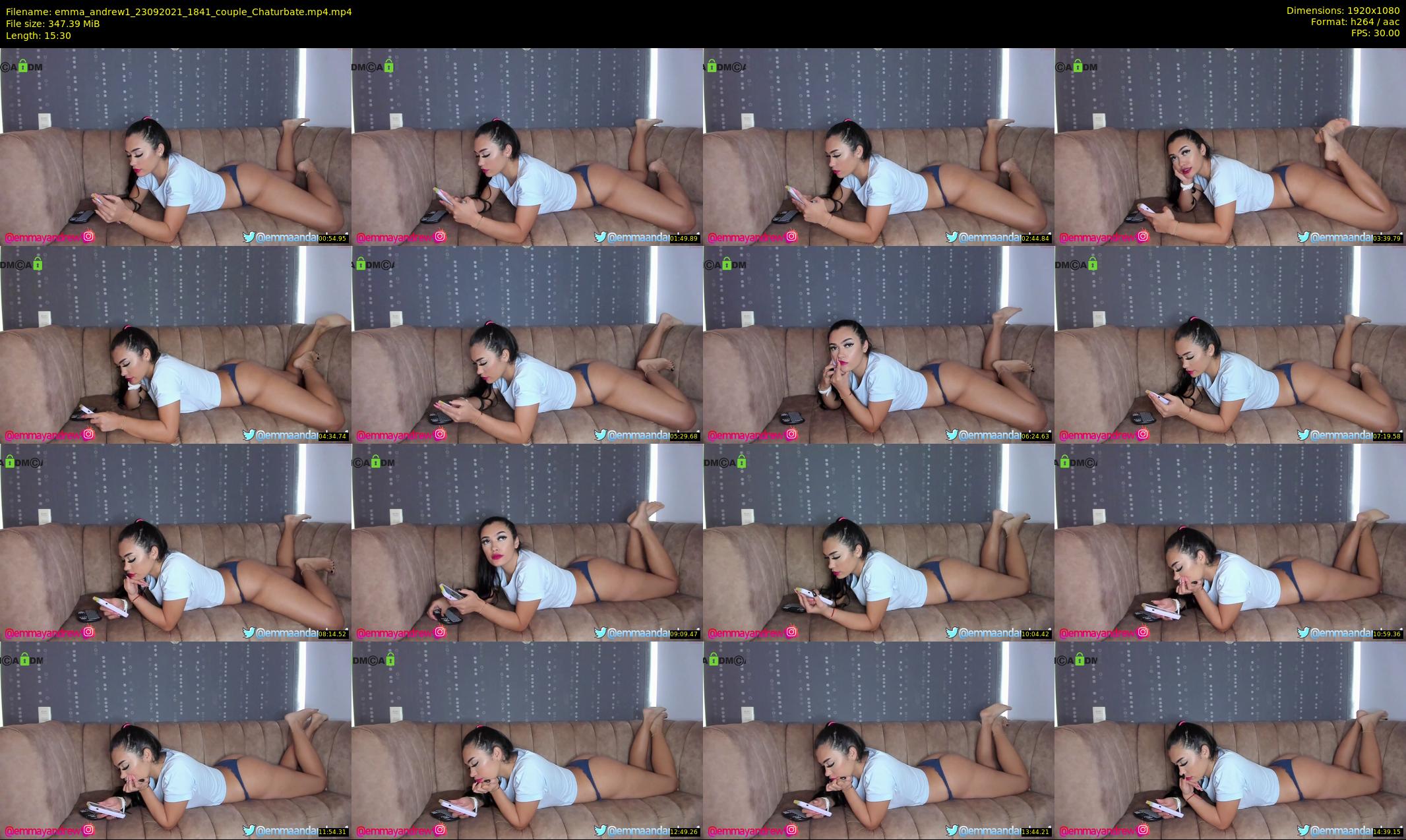 emma_andrew1 — 16 minute Chaturbate couple cam show recording, 1080p, Sep 23, 2021