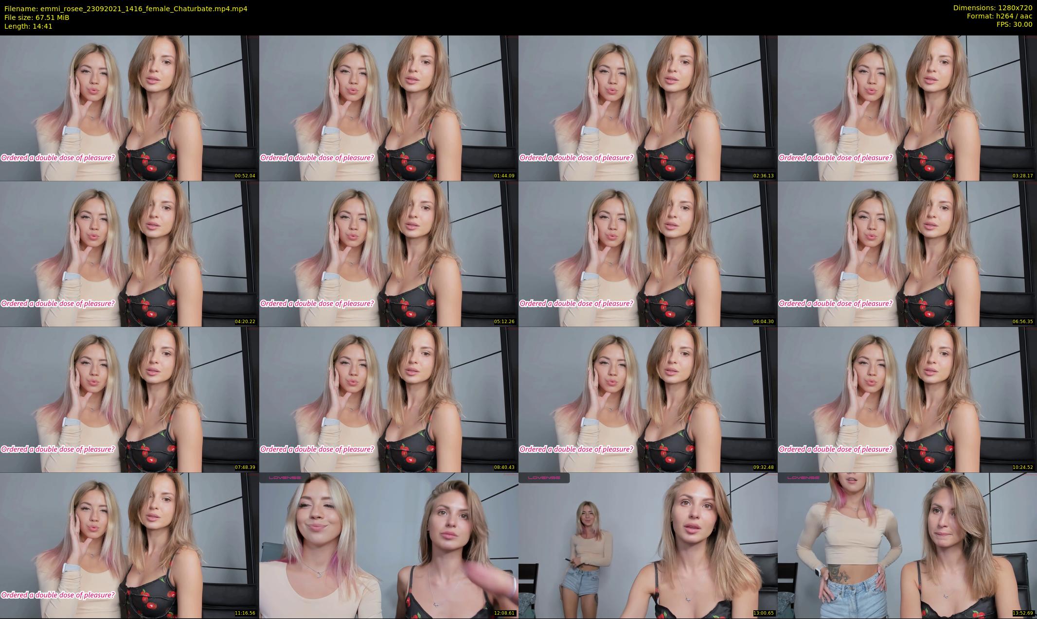 emmi_rosee — 15 minute Chaturbate female cam show recording, 720p, Sep 23, 2021