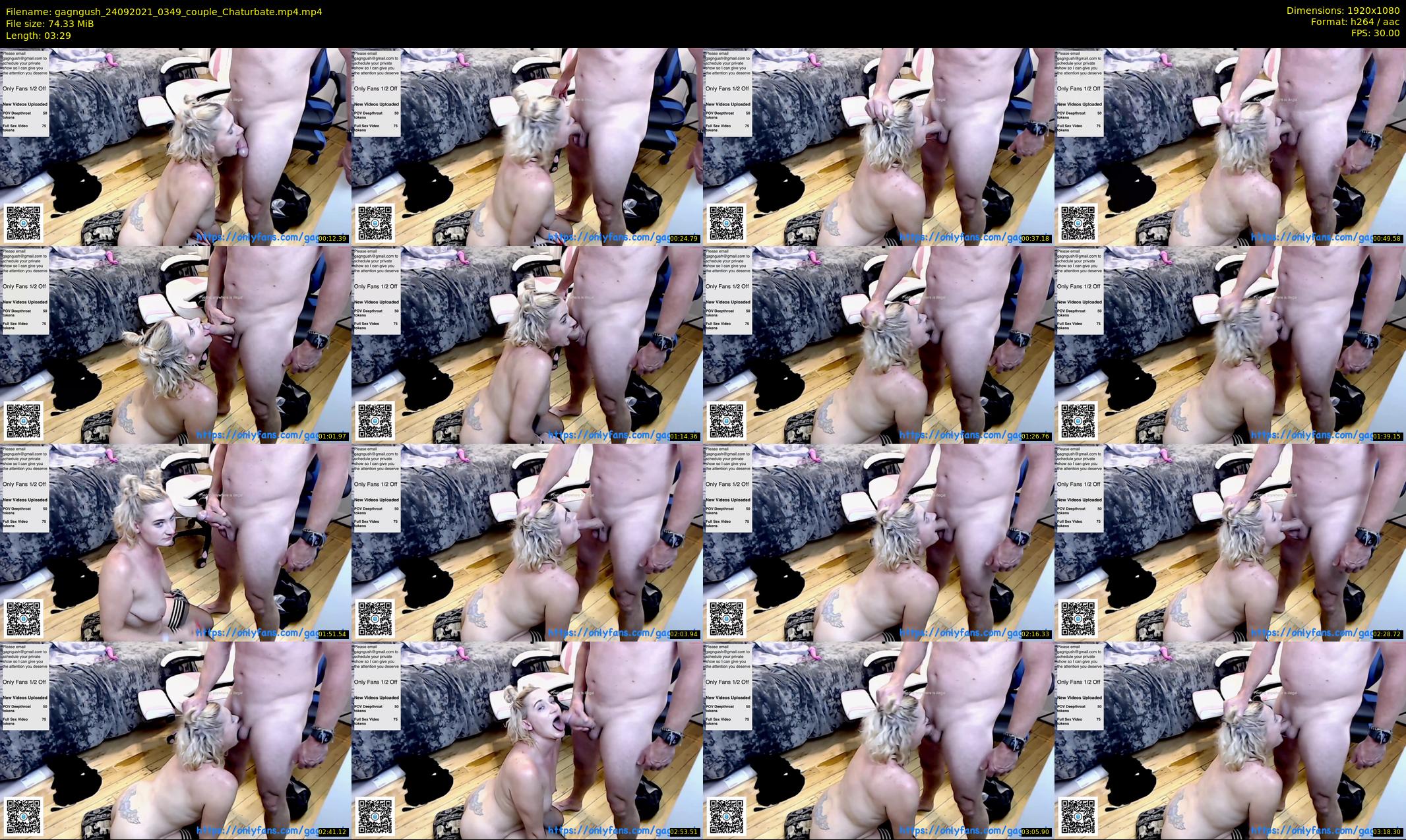 gagngush — 4 minute Chaturbate couple cam show recording, 1080p, Sep 24, 2021