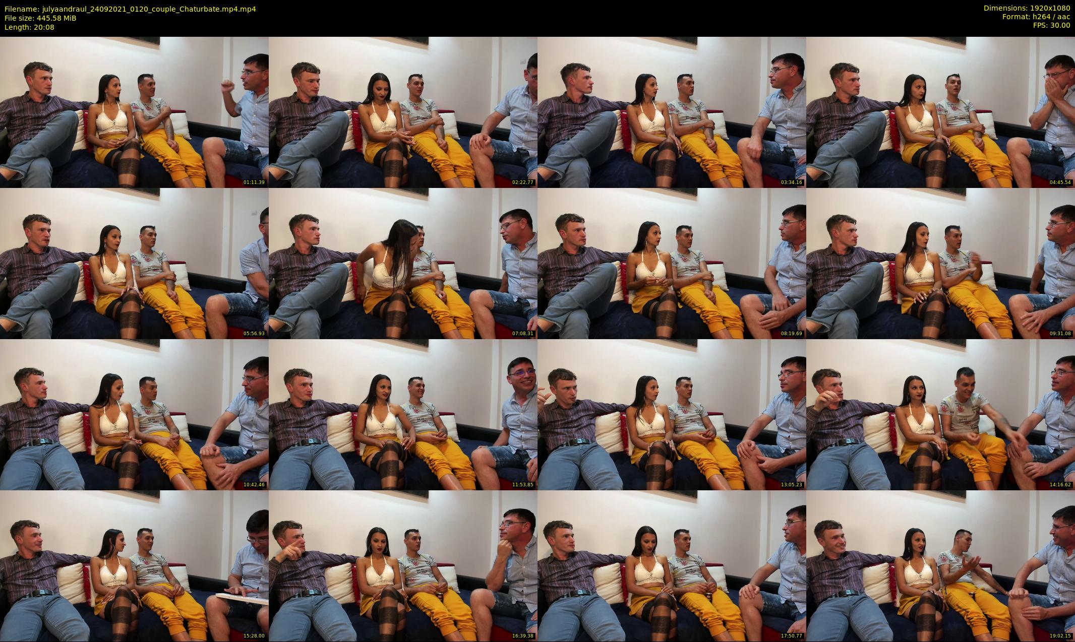julyaandraul — 21 minute Chaturbate couple cam show recording, 1080p, Sep 24, 2021