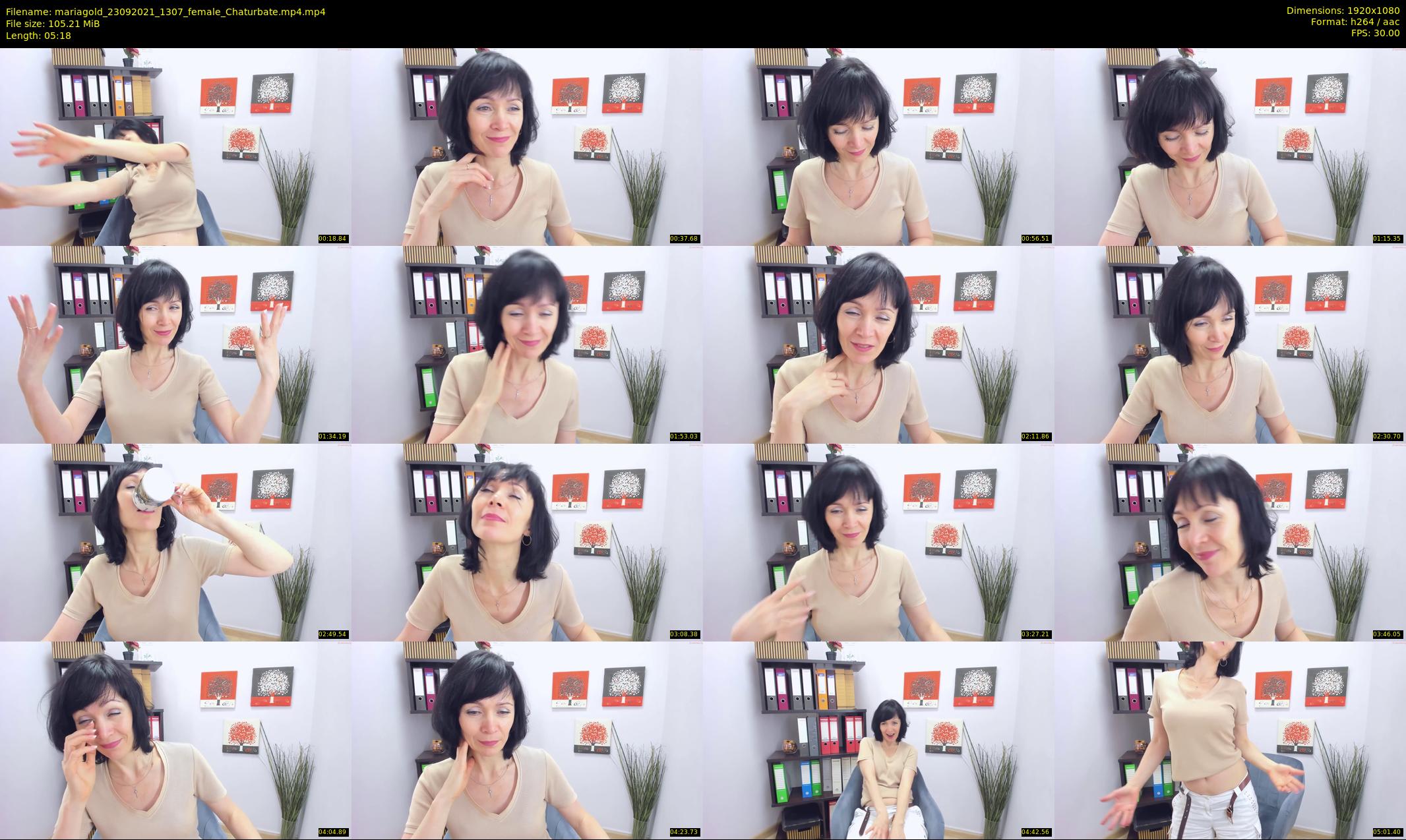 mariagold — 6 minute Chaturbate female cam show recording, 1080p, Sep 23, 2021