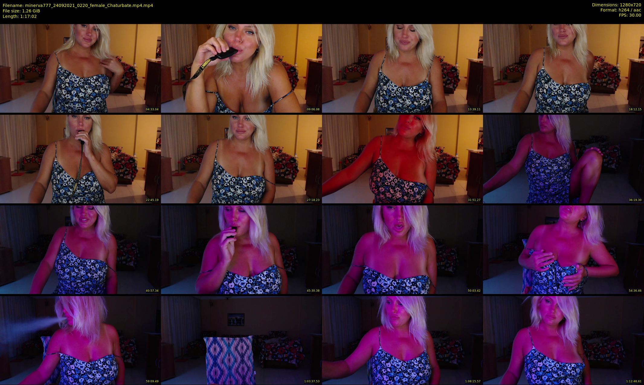 minerva777 — 78 minute Chaturbate female cam show recording, 720p, Sep 24, 2021