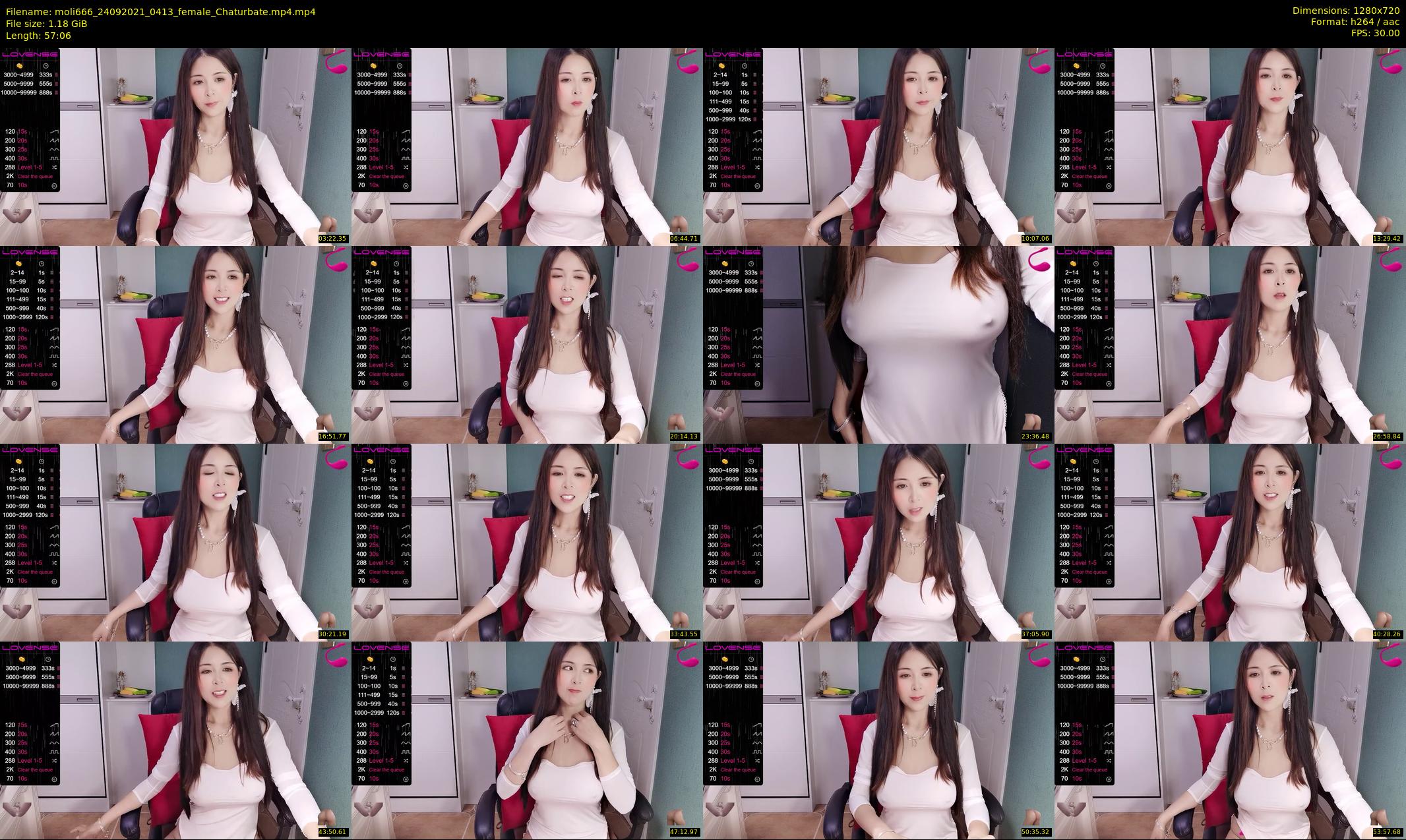 moli666 — 58 minute Chaturbate female cam show recording, 720p, Sep 24, 2021