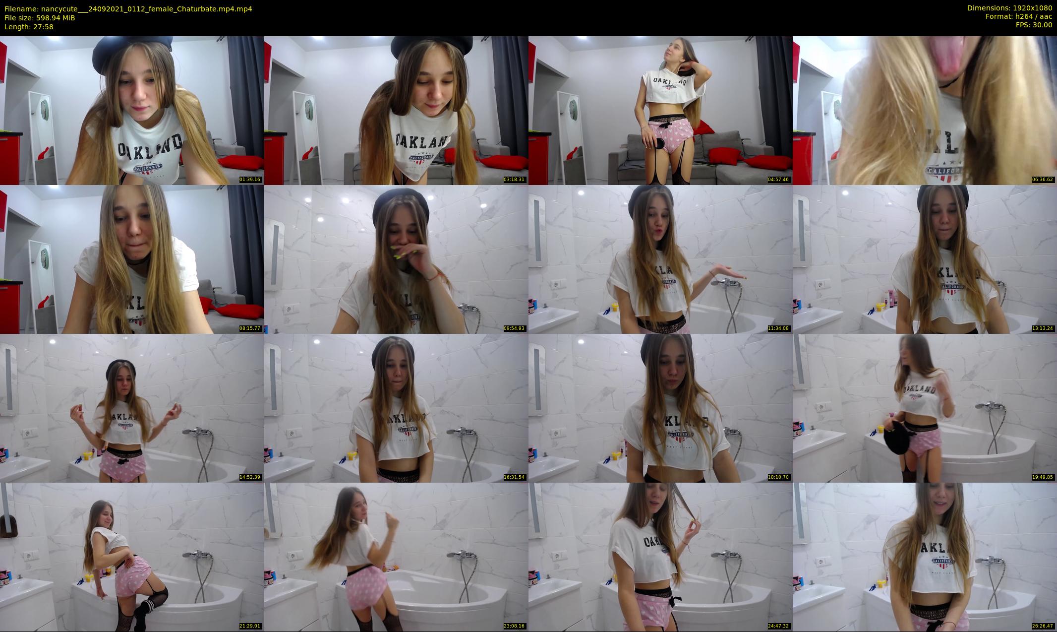 nancycute__ — 28 minute Chaturbate female cam show recording, 1080p, Sep 24, 2021