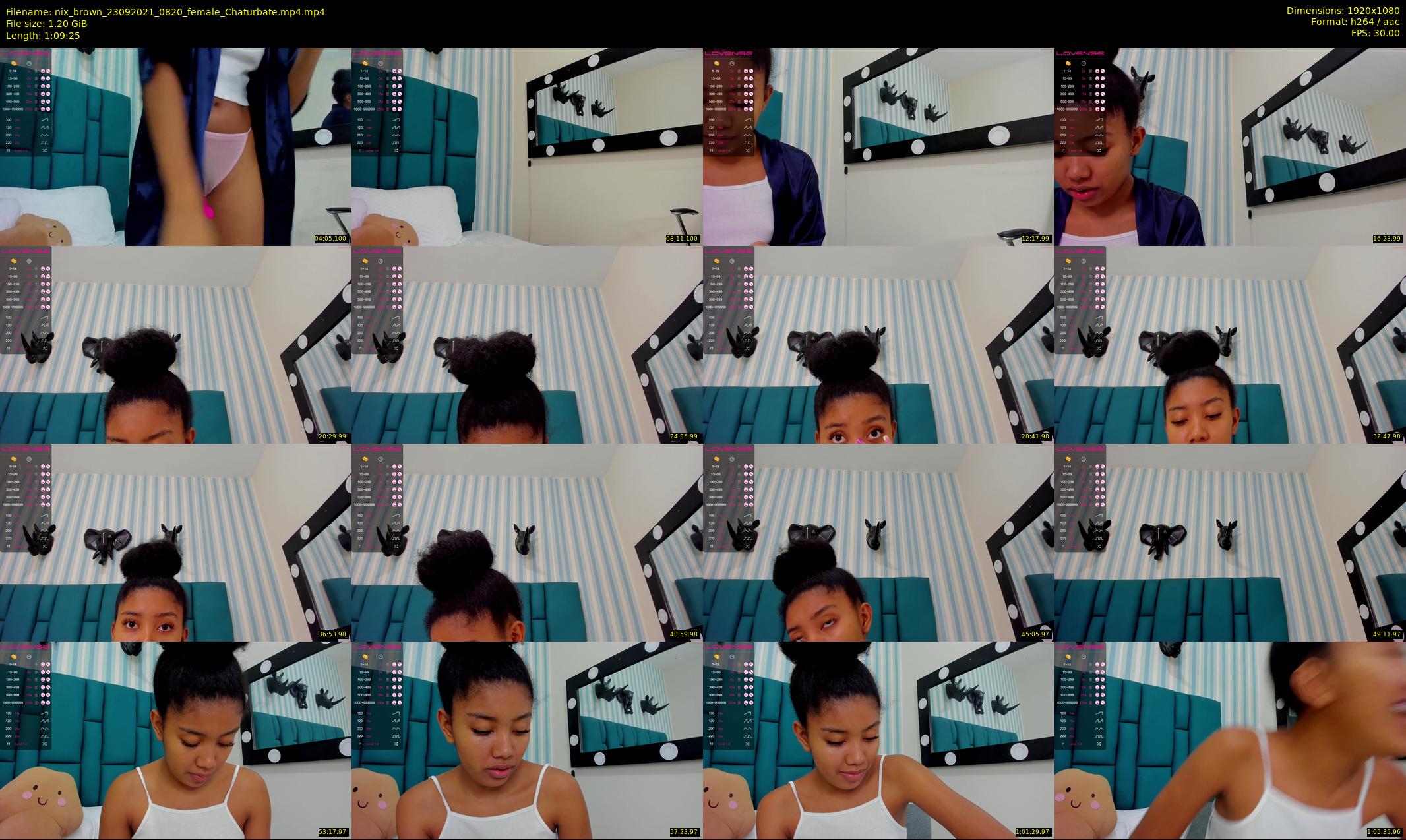 nix_brown — 70 minute Chaturbate female cam show recording, 1080p, Sep 23, 2021