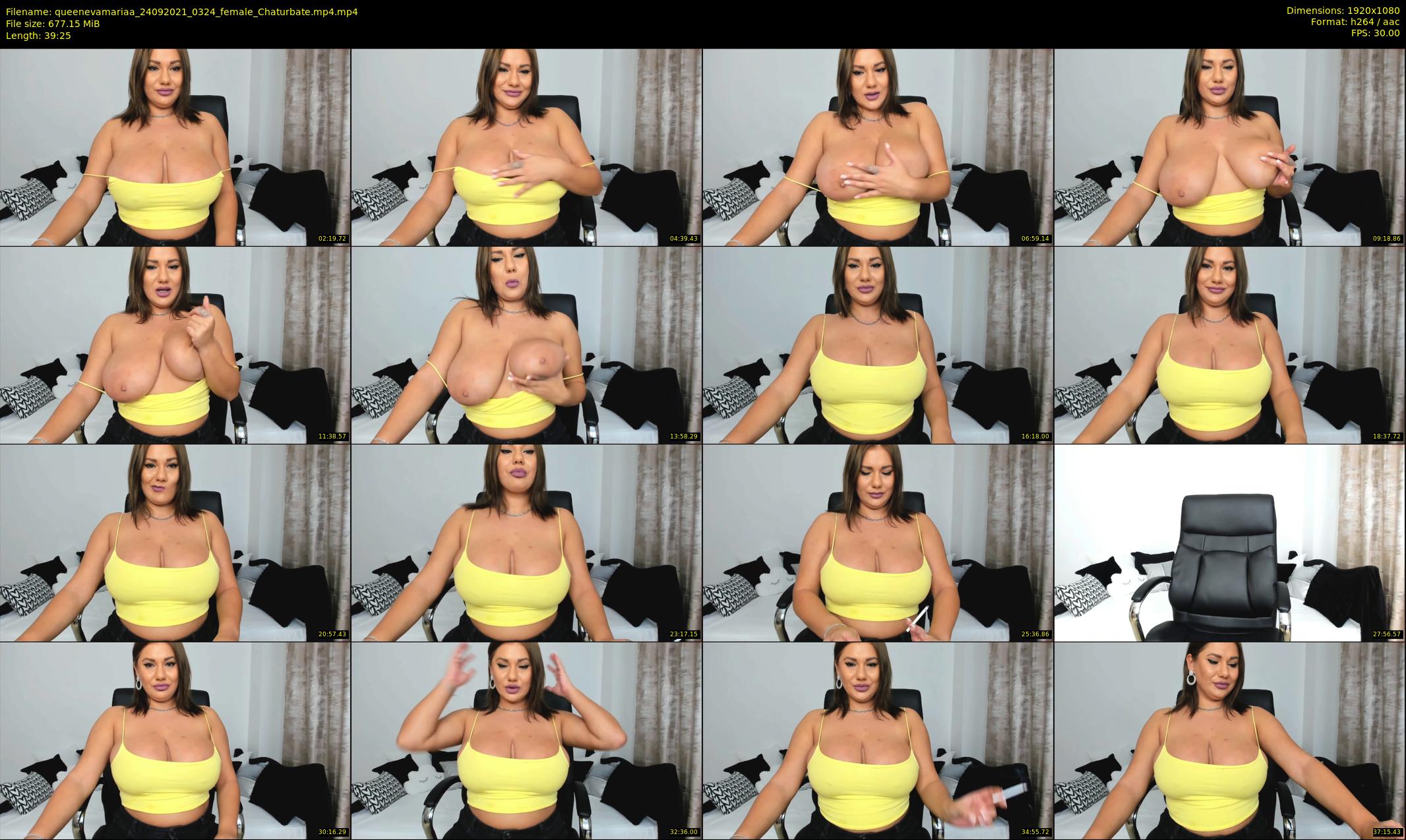 queenevamariaa — 40 minute Chaturbate female cam show recording, 1080p, Sep 24, 2021