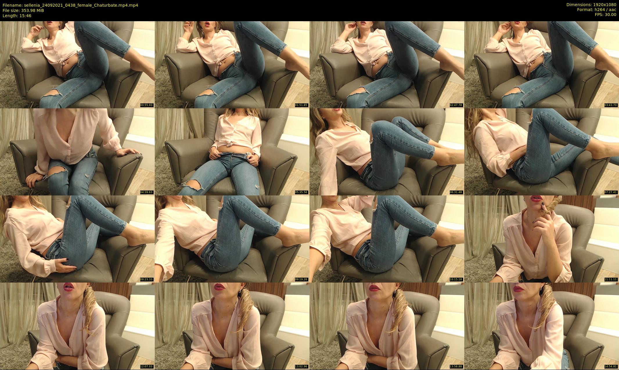 sellenia — 16 minute Chaturbate female cam show recording, 1080p, Sep 24, 2021