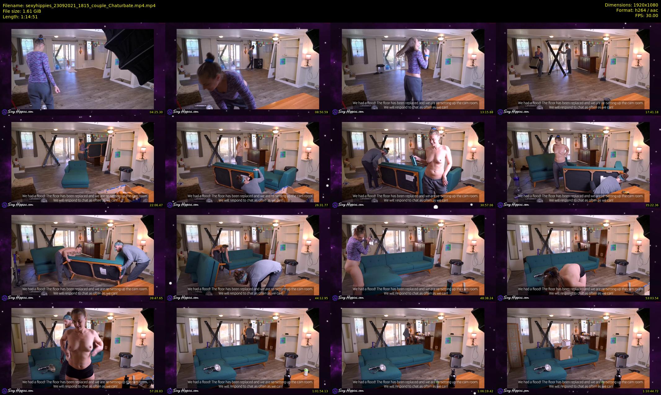 sexyhippies — 75 minute Chaturbate couple cam show recording, 1080p, Sep 23, 2021