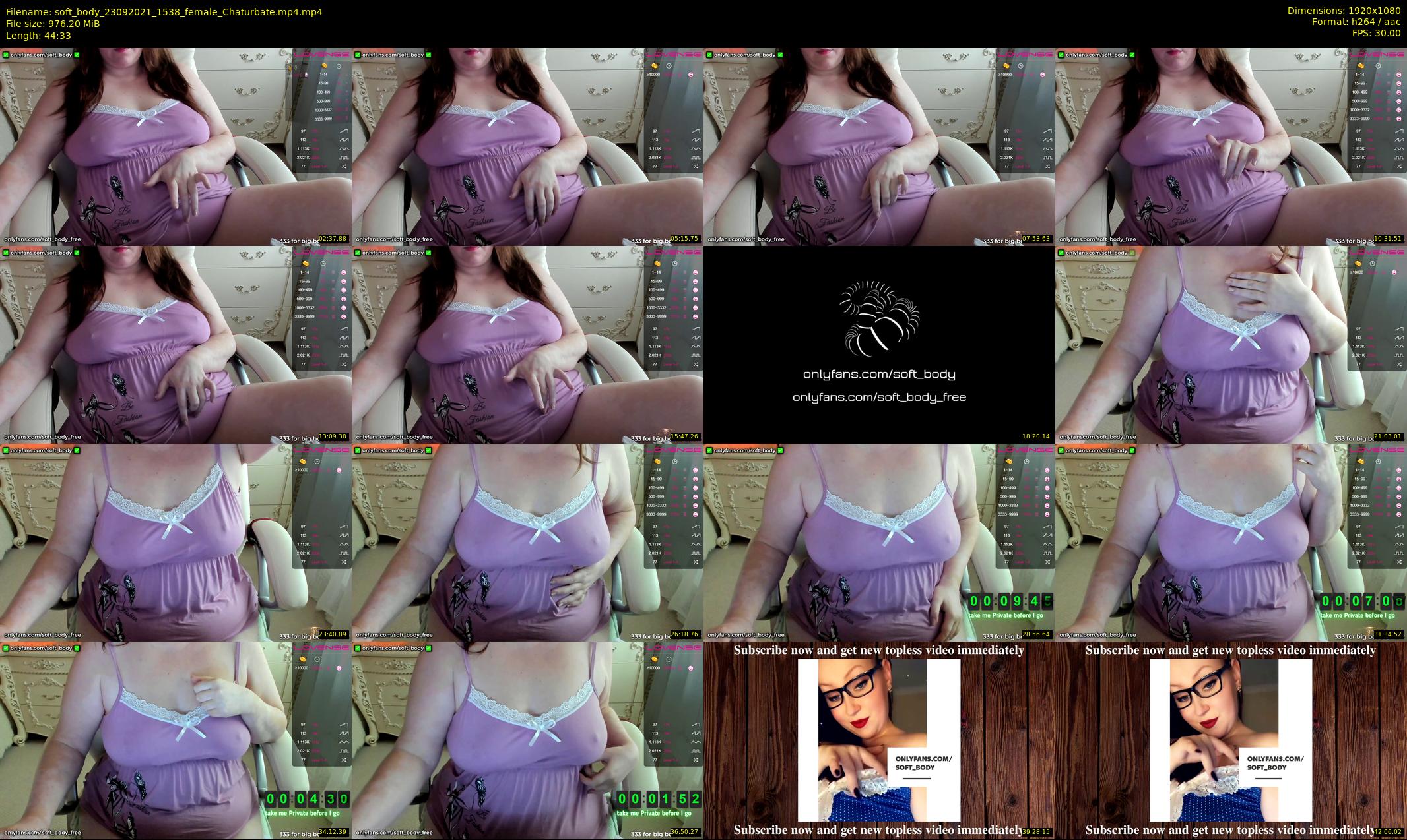 soft_body — 45 minute Chaturbate female cam show recording, 1080p, Sep 23, 2021