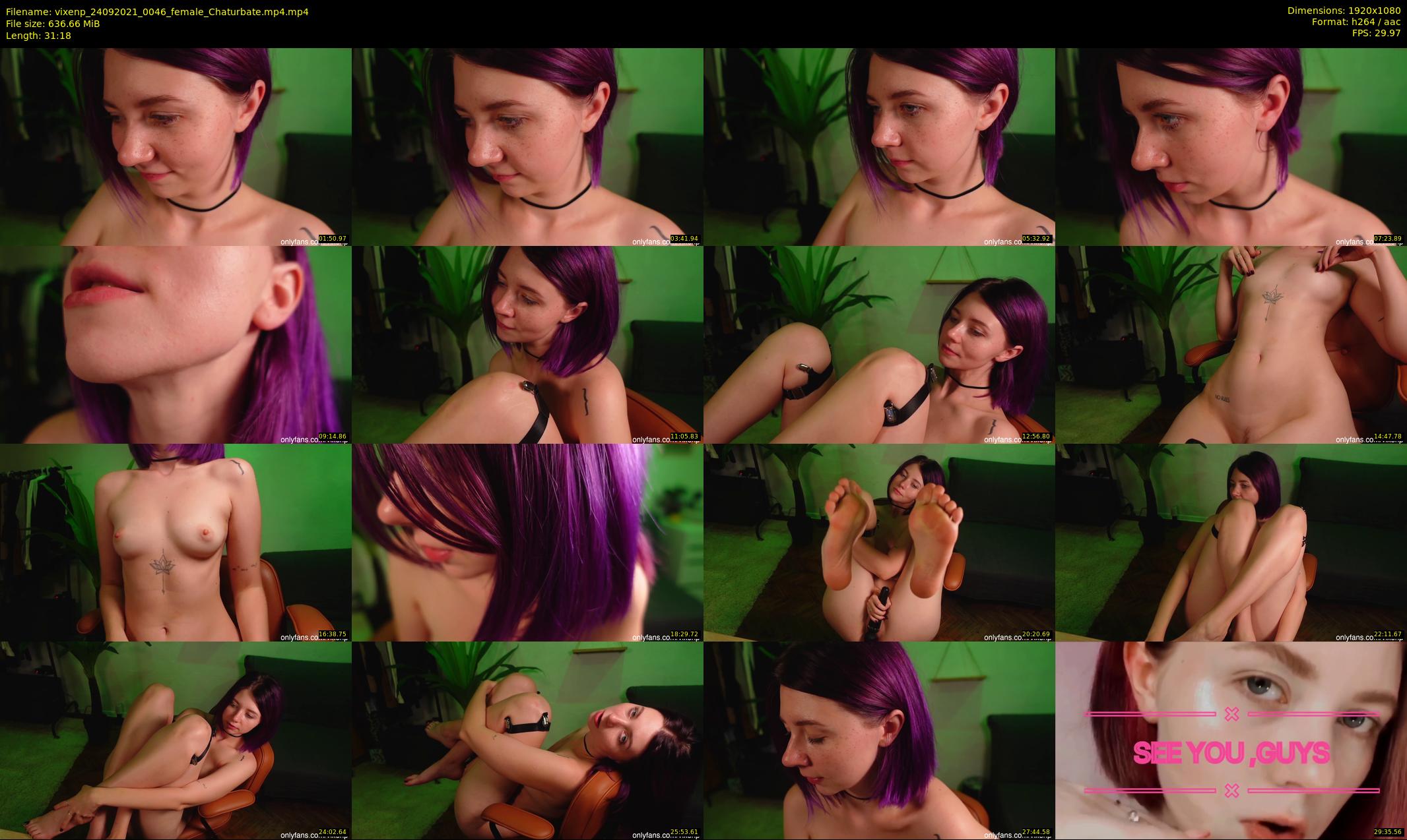 vixenp — 32 minute Chaturbate female cam show recording, 1080p, Sep 24, 2021