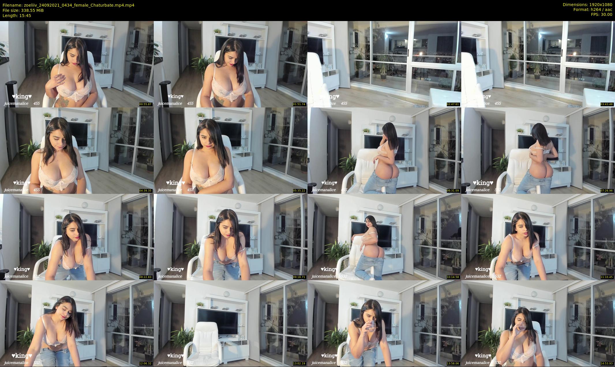 zoeliiv — 16 minute Chaturbate female cam show recording, 1080p, Sep 24, 2021