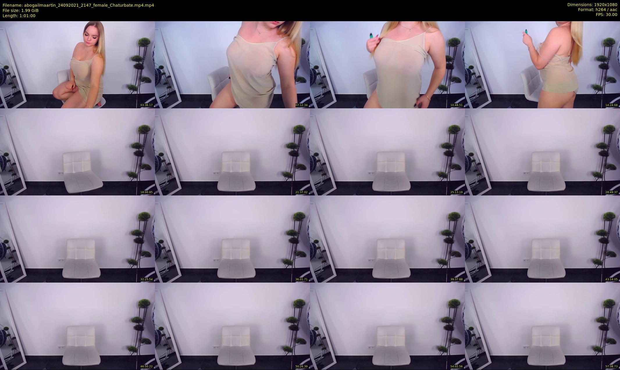 abogailmaartin — 61 minute Chaturbate female cam show recording, 1080p, Sep 24, 2021