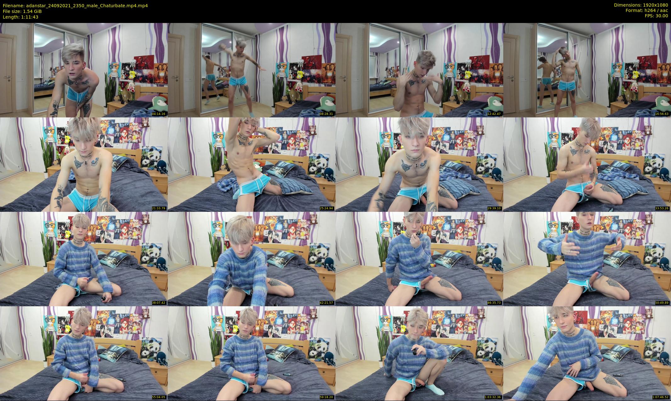 adanstar — 72 minute Chaturbate male cam show recording, 1080p, Sep 24, 2021