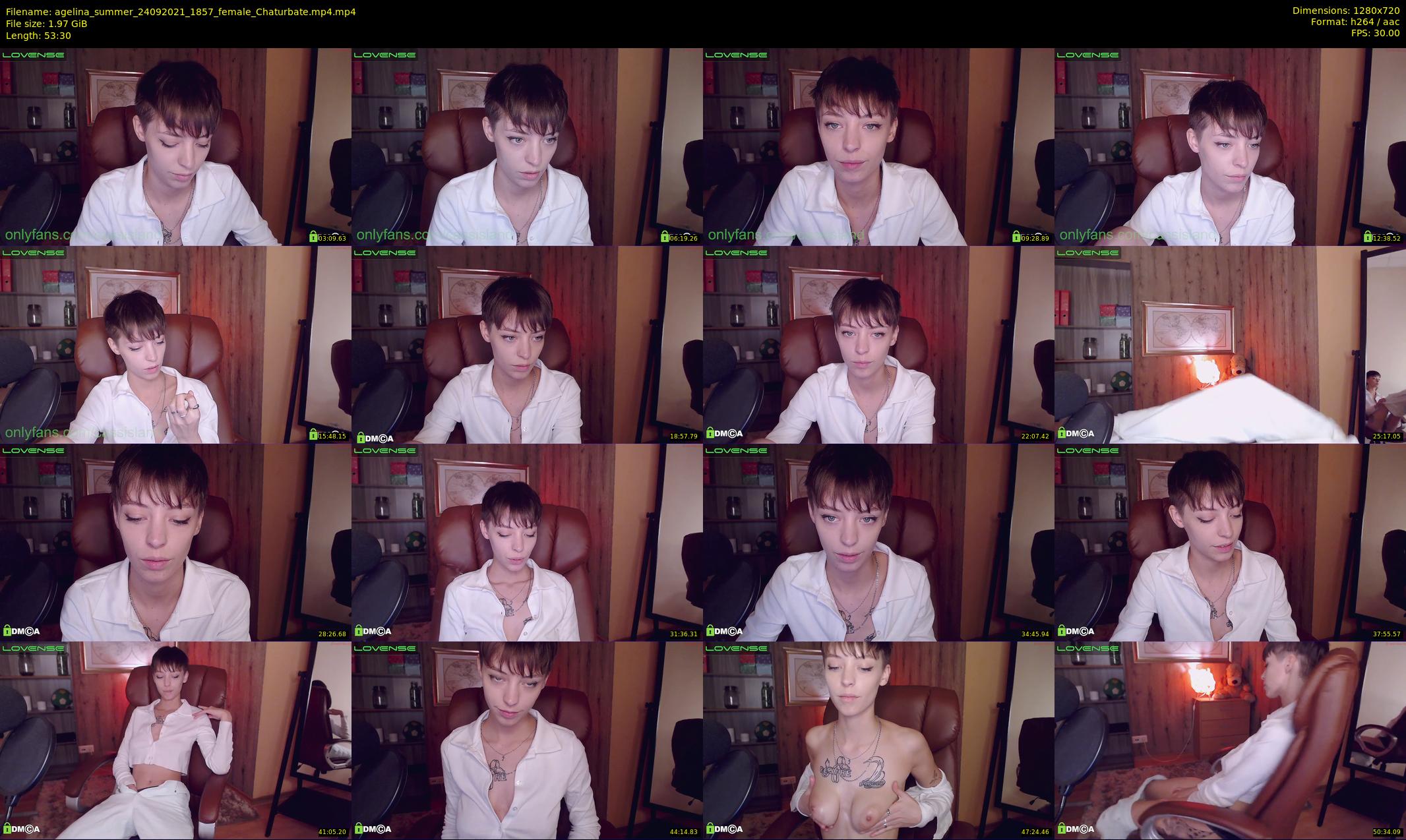 agelina_summer — 54 minute Chaturbate female cam show recording, 720p, Sep 24, 2021