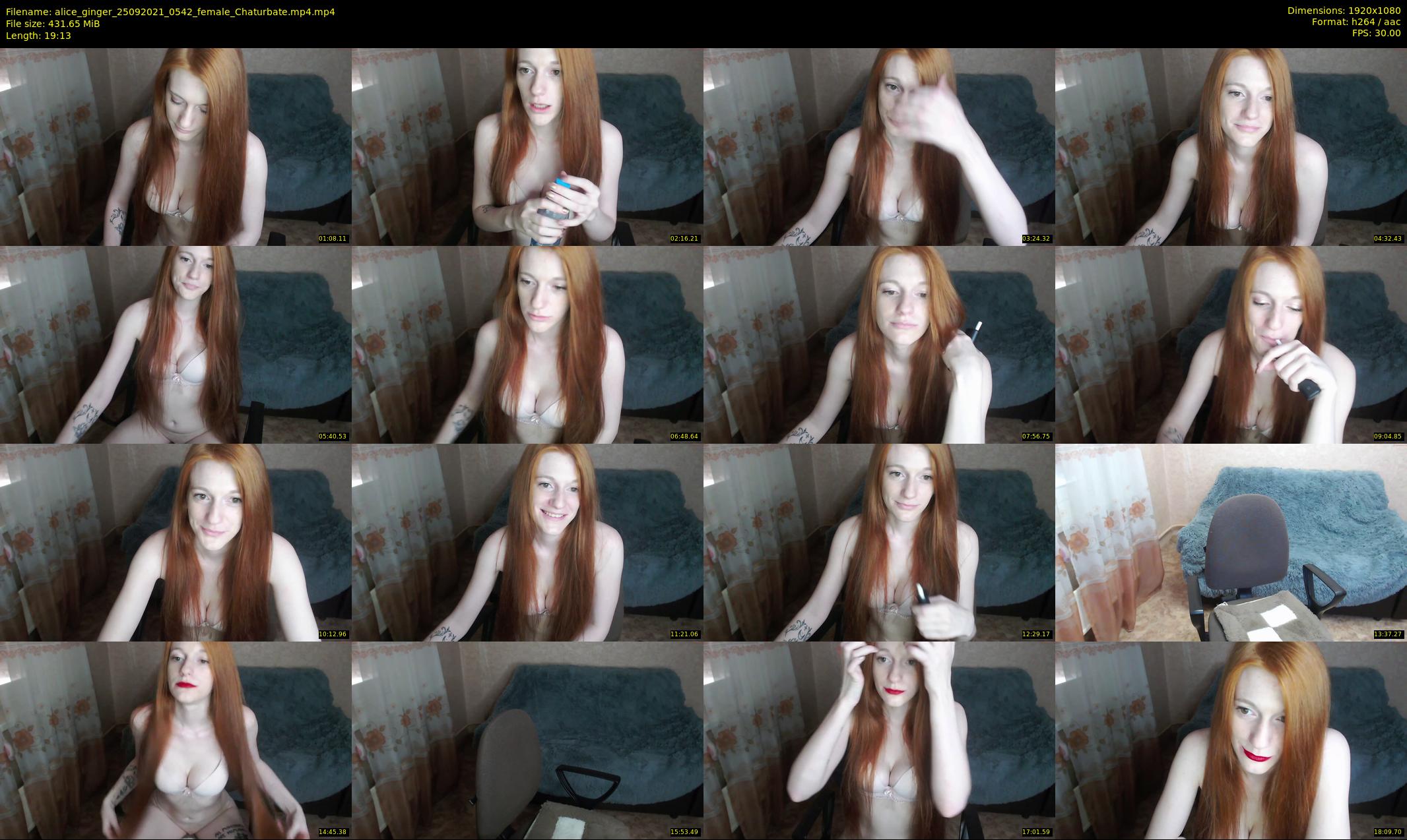 alice_ginger — 20 minute Chaturbate female cam show recording, 1080p, Sep 25, 2021