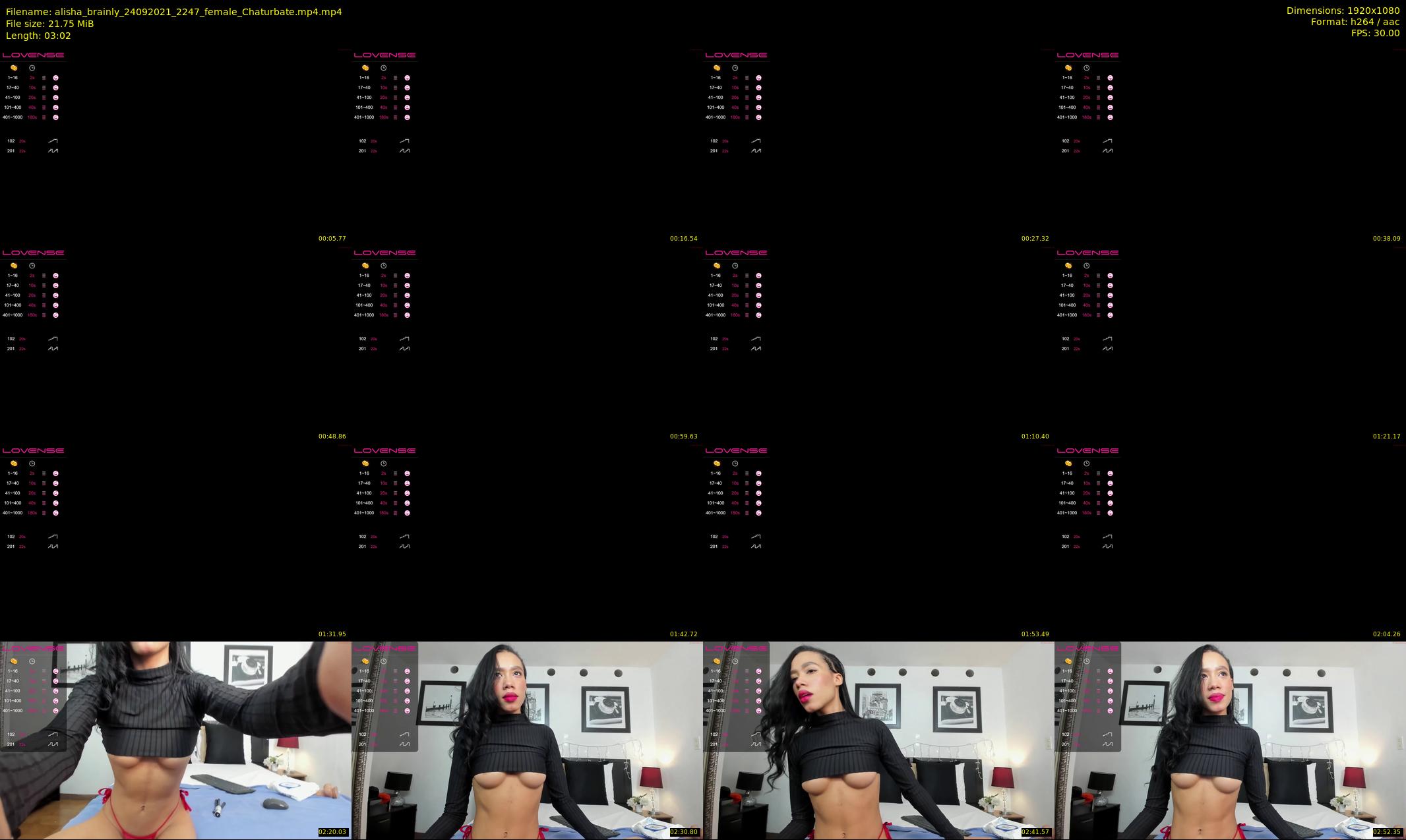 alisha_brainly — 4 minute Chaturbate female cam show recording, 1080p, Sep 24, 2021