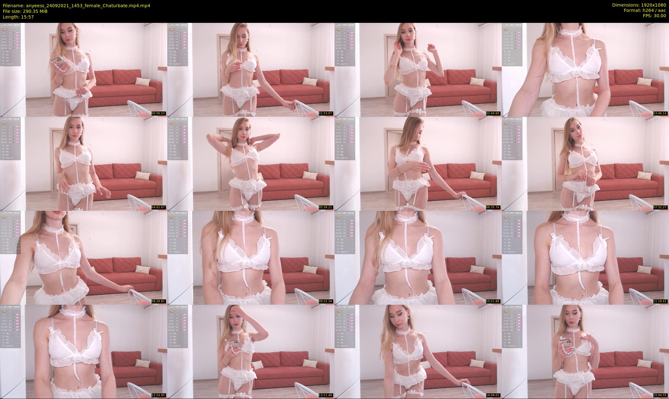 anyeess — 16 minute Chaturbate female cam show recording, 1080p, Sep 24, 2021