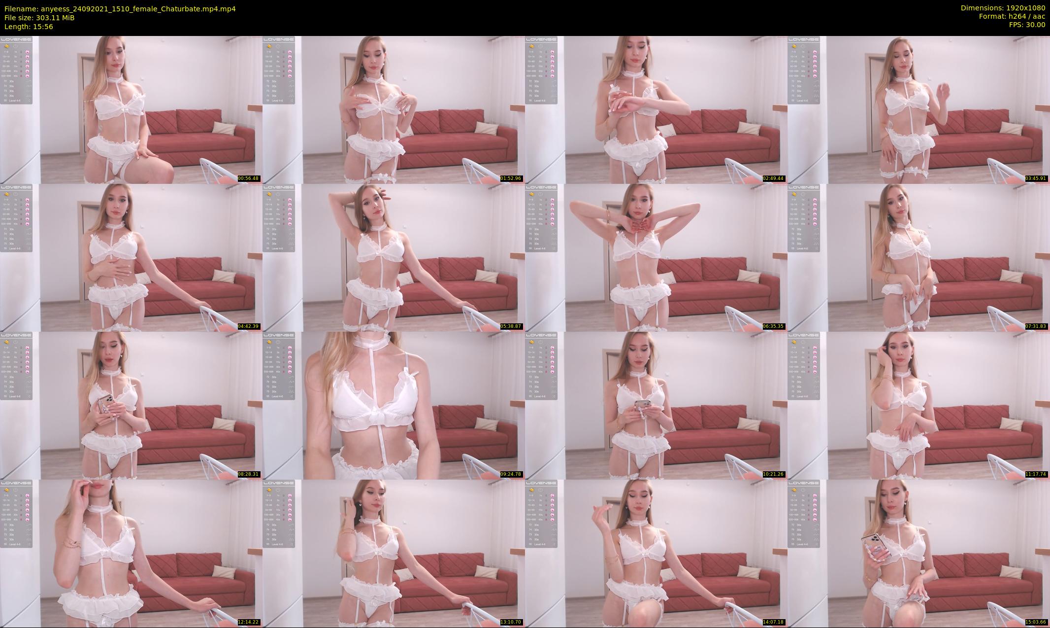 anyeess — 16 minute Chaturbate female cam show recording, 1080p, Sep 24, 2021