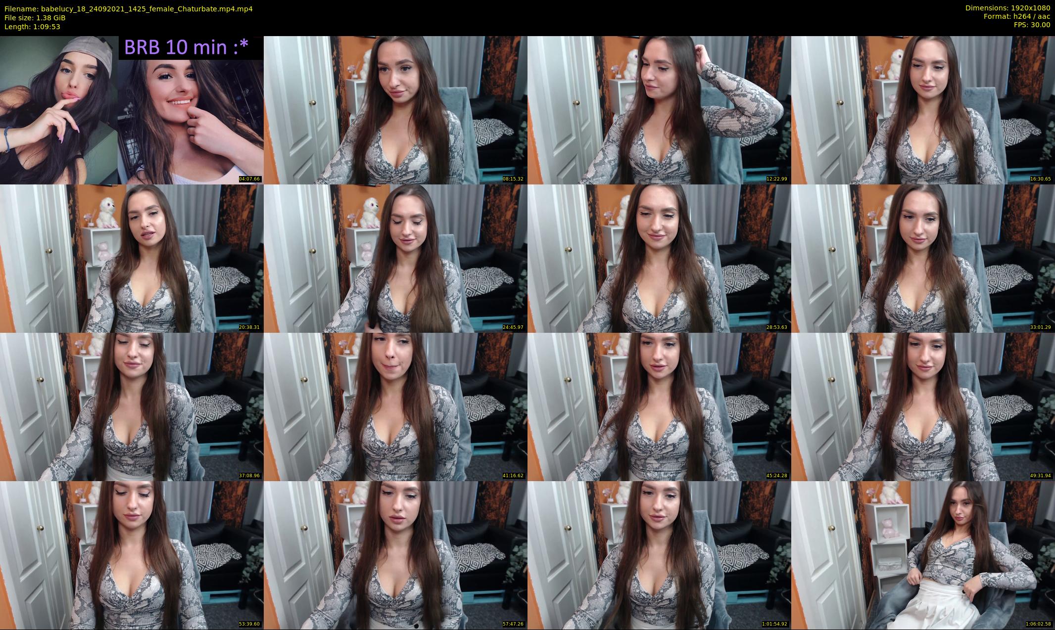 babelucy_18 — 70 minute Chaturbate female cam show recording, 1080p, Sep 24, 2021
