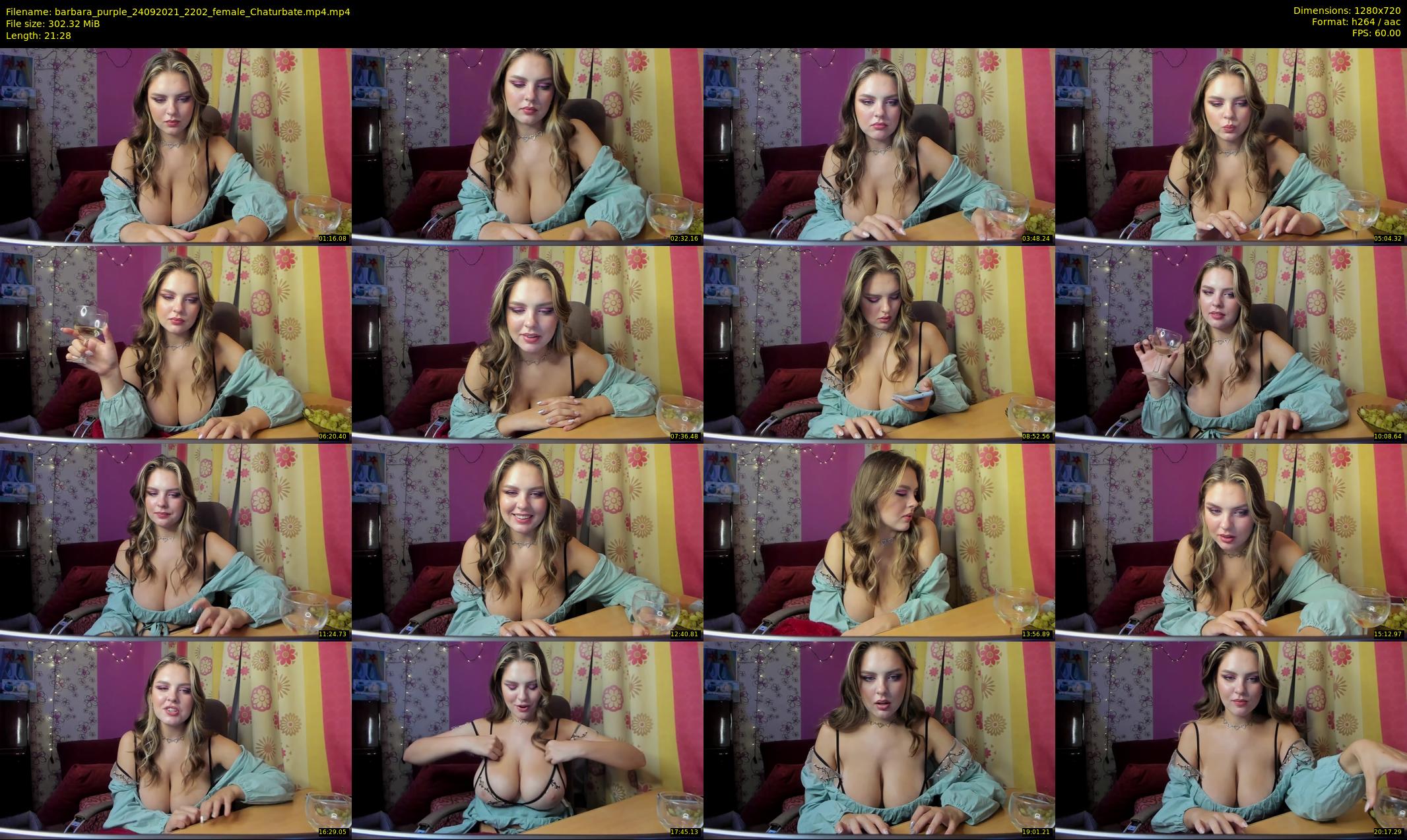 barbara_purple — 22 minute Chaturbate female cam show recording, 720p, Sep 24, 2021