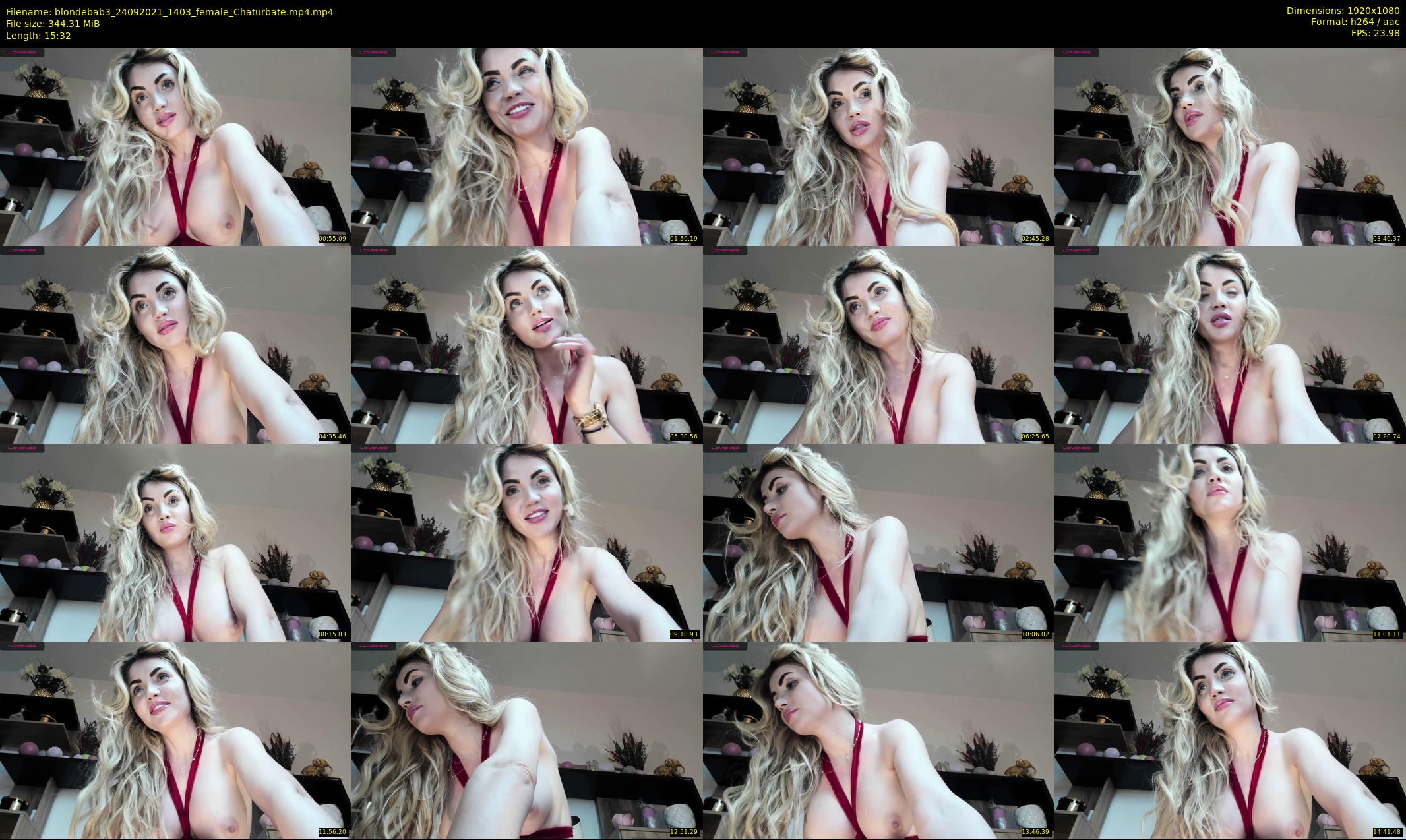 blondebab3 — 16 minute Chaturbate female cam show recording, 1080p, Sep 24, 2021