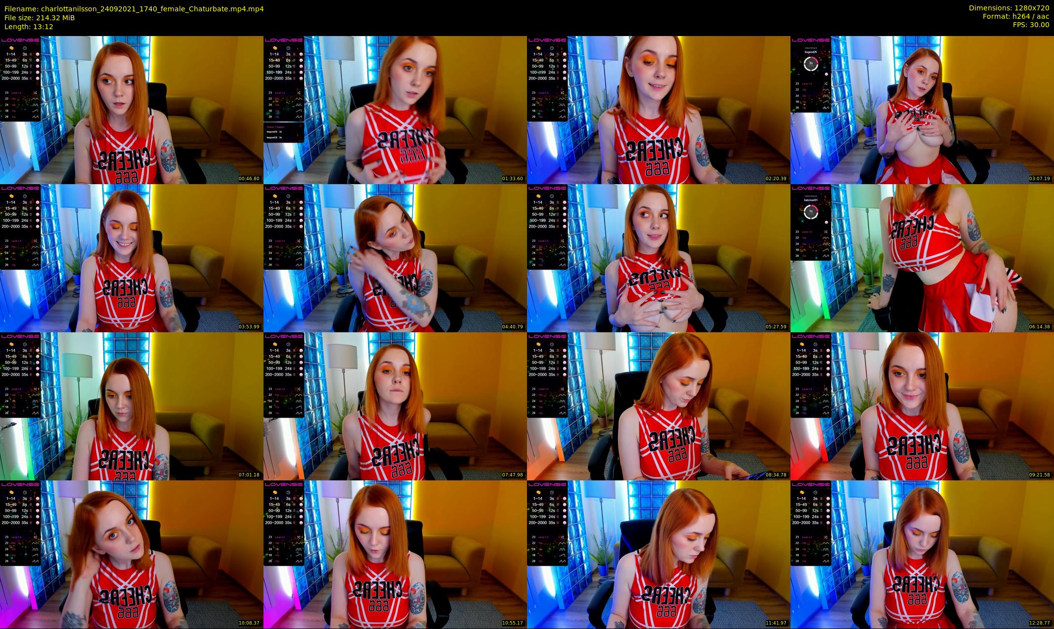 charlottanilsson — 14 minute Chaturbate female cam show recording, 720p, Sep 24, 2021