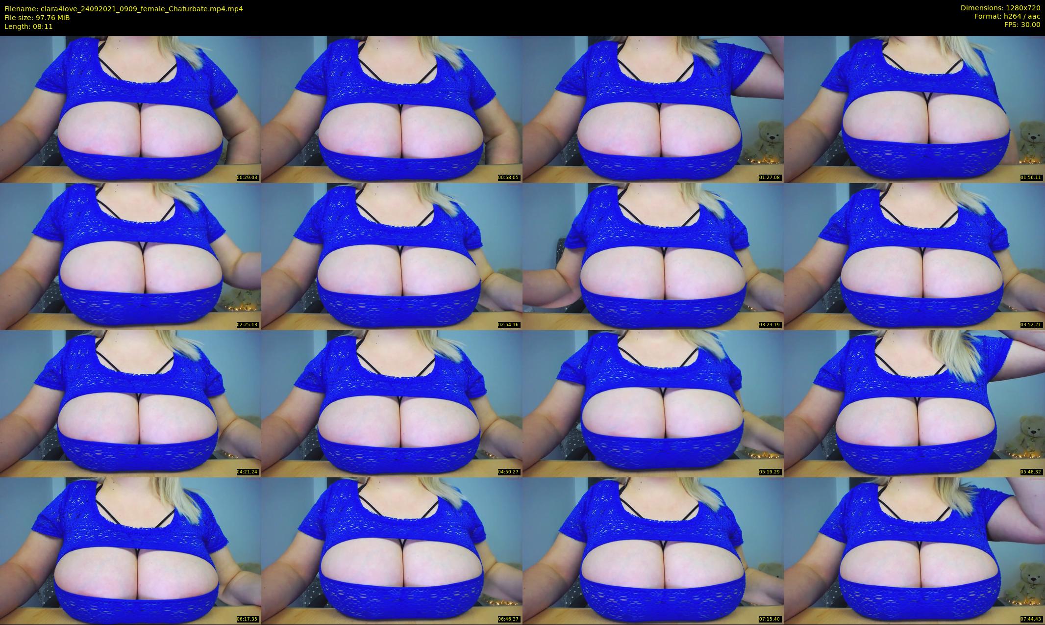 clara4love — 9 minute Chaturbate female cam show recording, 720p, Sep 24, 2021