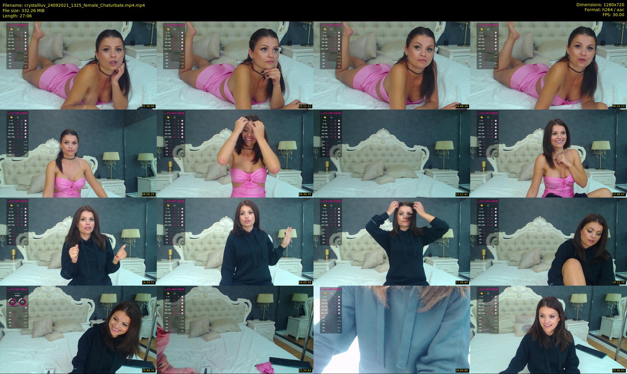 crystallluv — 28 minute Chaturbate female cam show recording, 720p, Sep 24, 2021
