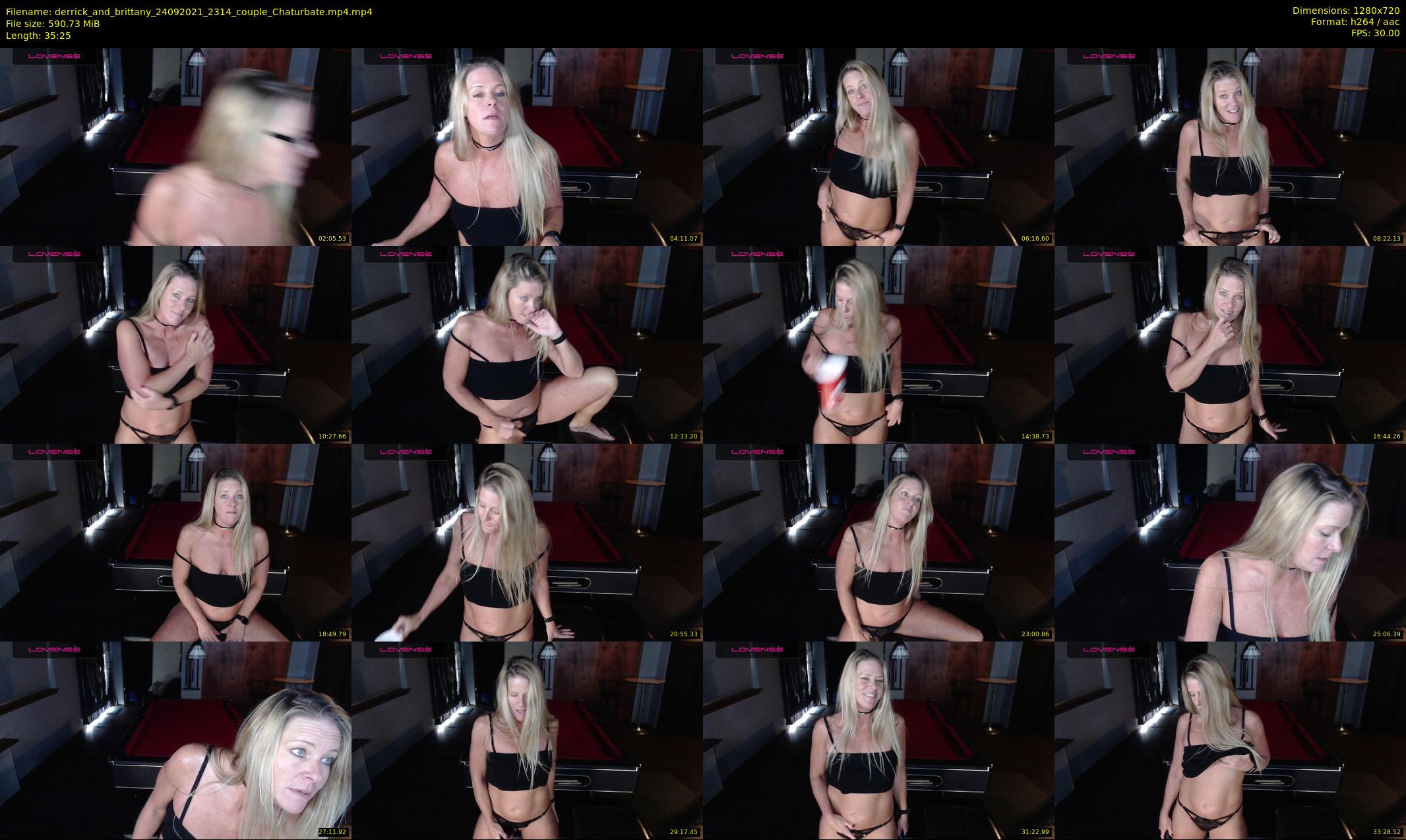 derrick_and_brittany — 36 minute Chaturbate couple cam show recording, 720p, Sep 24, 2021