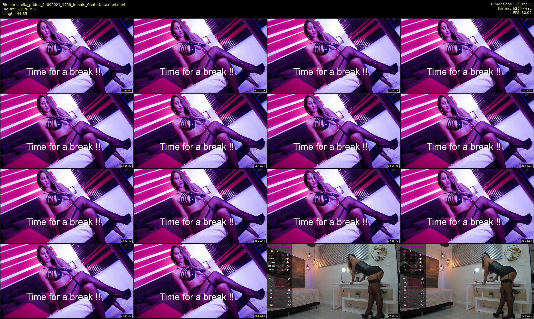 ella_pridee — 45 minute Chaturbate female cam show recording, 720p, Sep 24, 2021