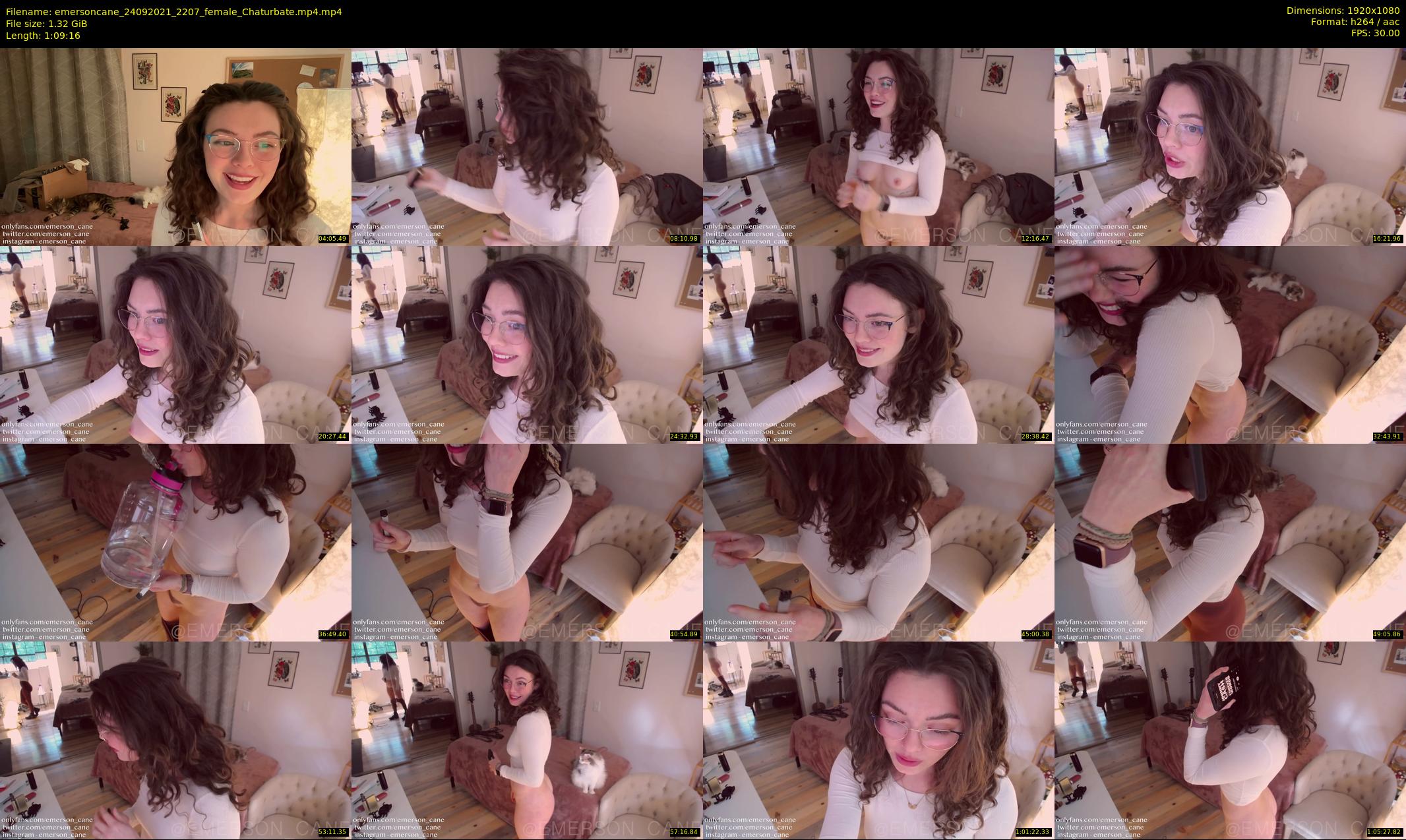 emersoncane — 70 minute Chaturbate female cam show recording, 1080p, Sep 24, 2021