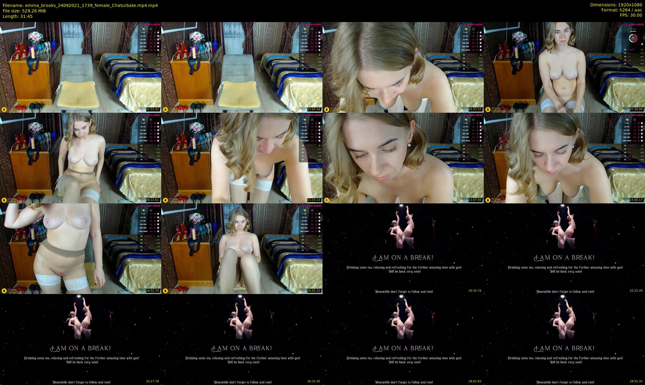 emma_brooks — 32 minute Chaturbate female cam show recording, 1080p, Sep 24, 2021
