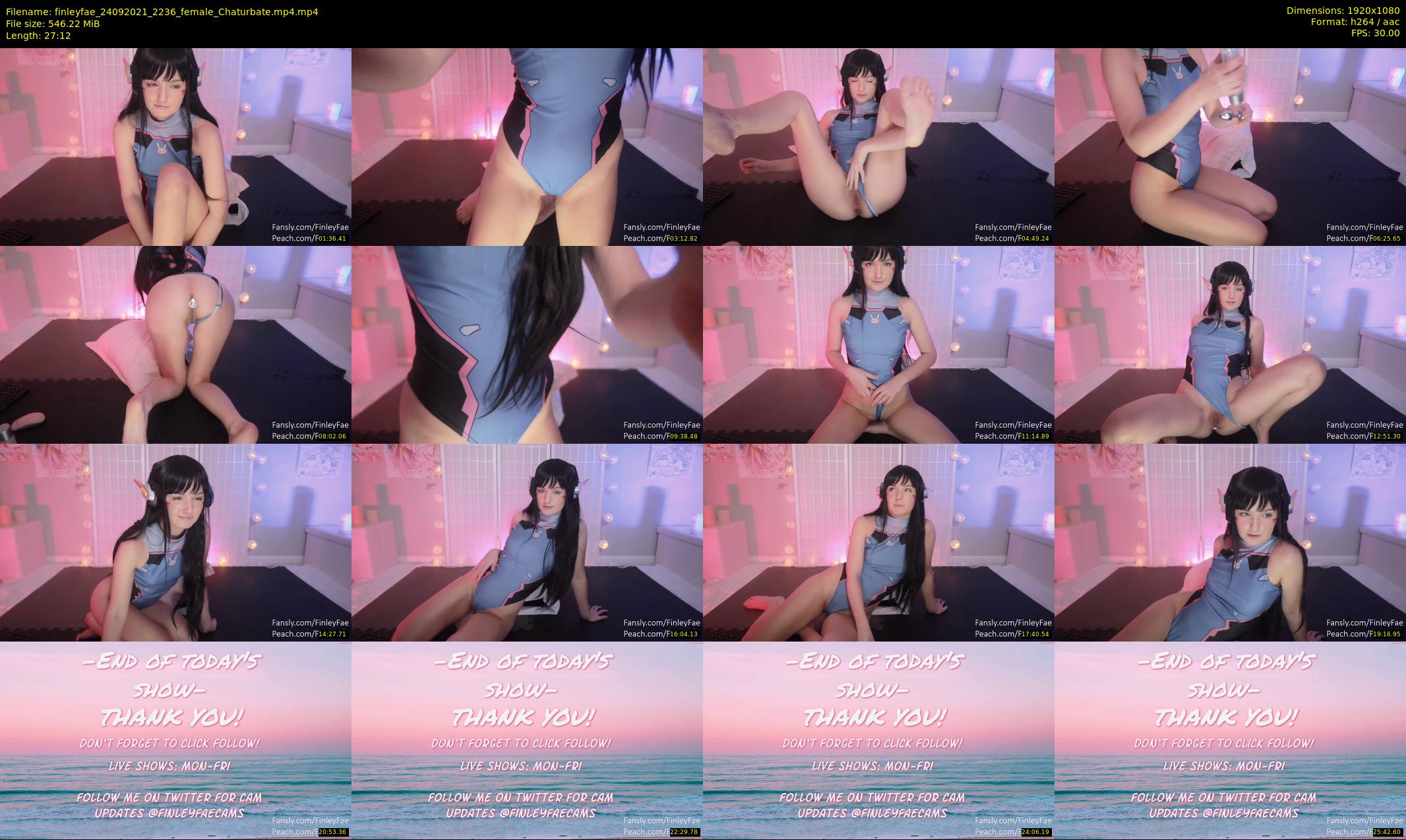 finleyfae — 28 minute Chaturbate female cam show recording, 1080p, Sep 24, 2021