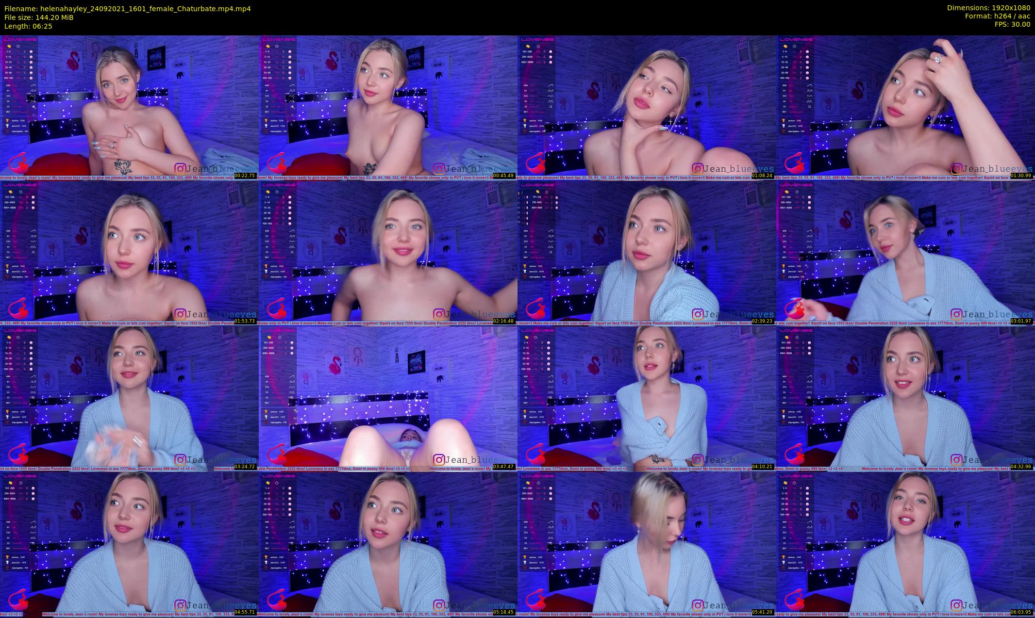 helenahayley — 7 minute Chaturbate female cam show recording, 1080p, Sep 24, 2021