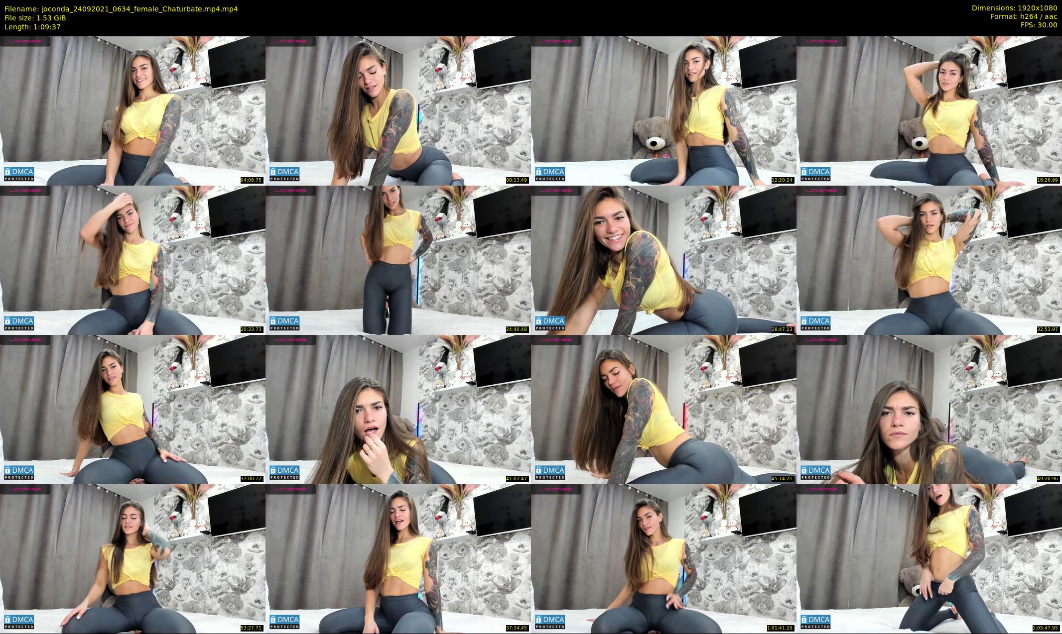 joconda — 70 minute Chaturbate female cam show recording, 1080p, Sep 24, 2021