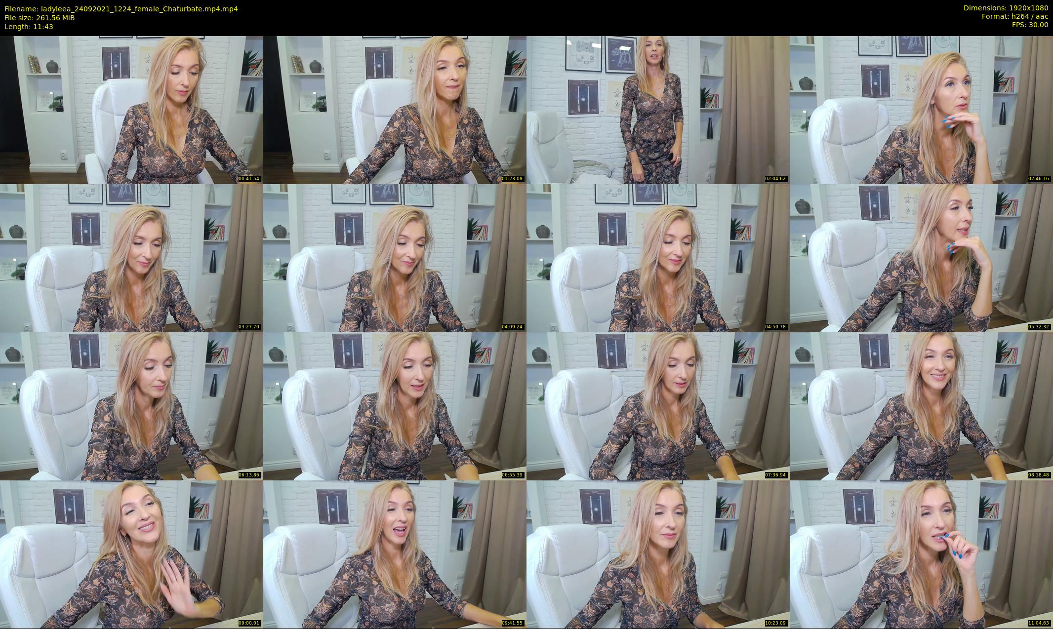 ladyleea — 12 minute Chaturbate female cam show recording, 1080p, Sep 24, 2021